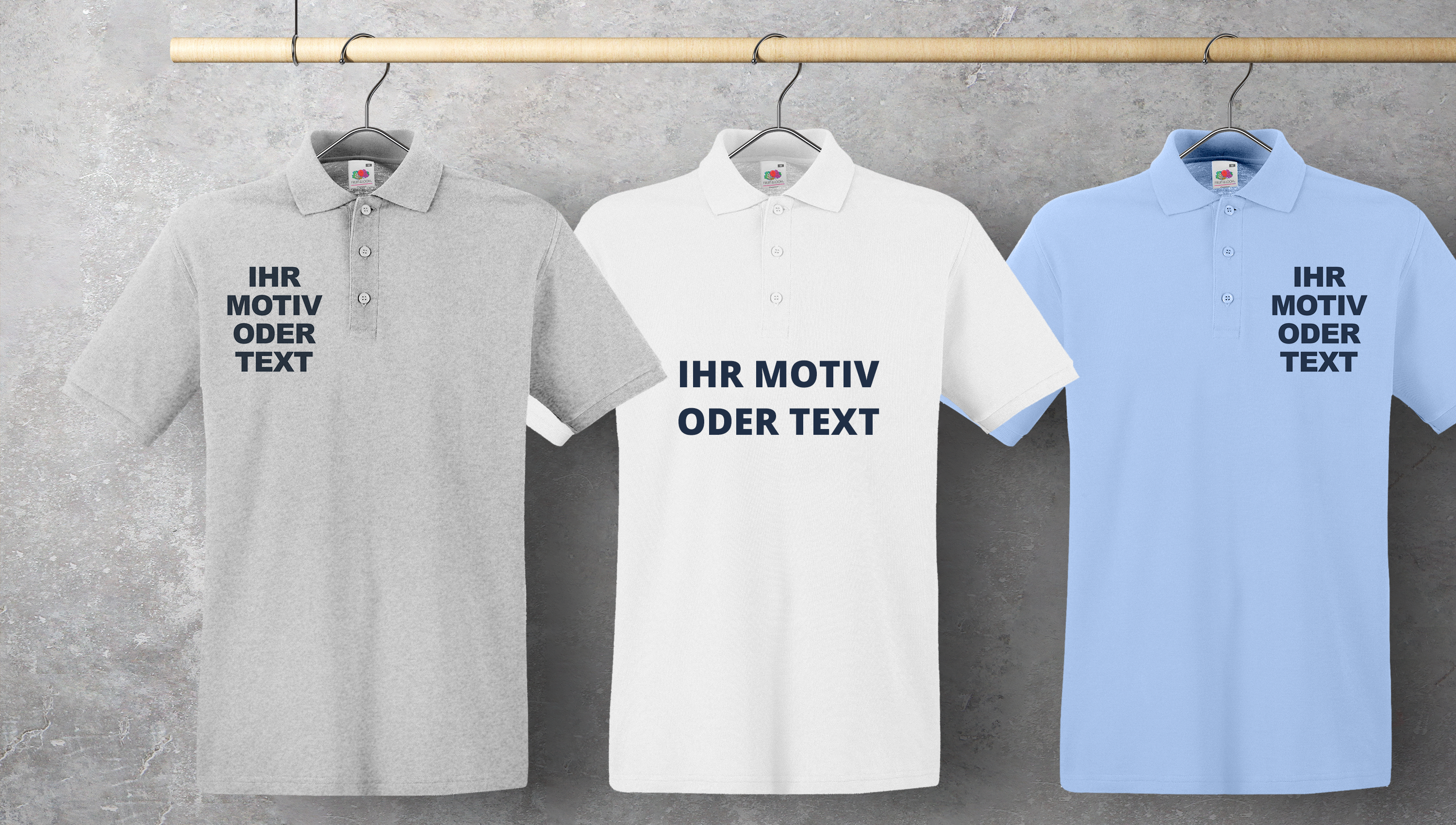 Personalisiertes Poloshirt bedrucken mit Foto oder Logo