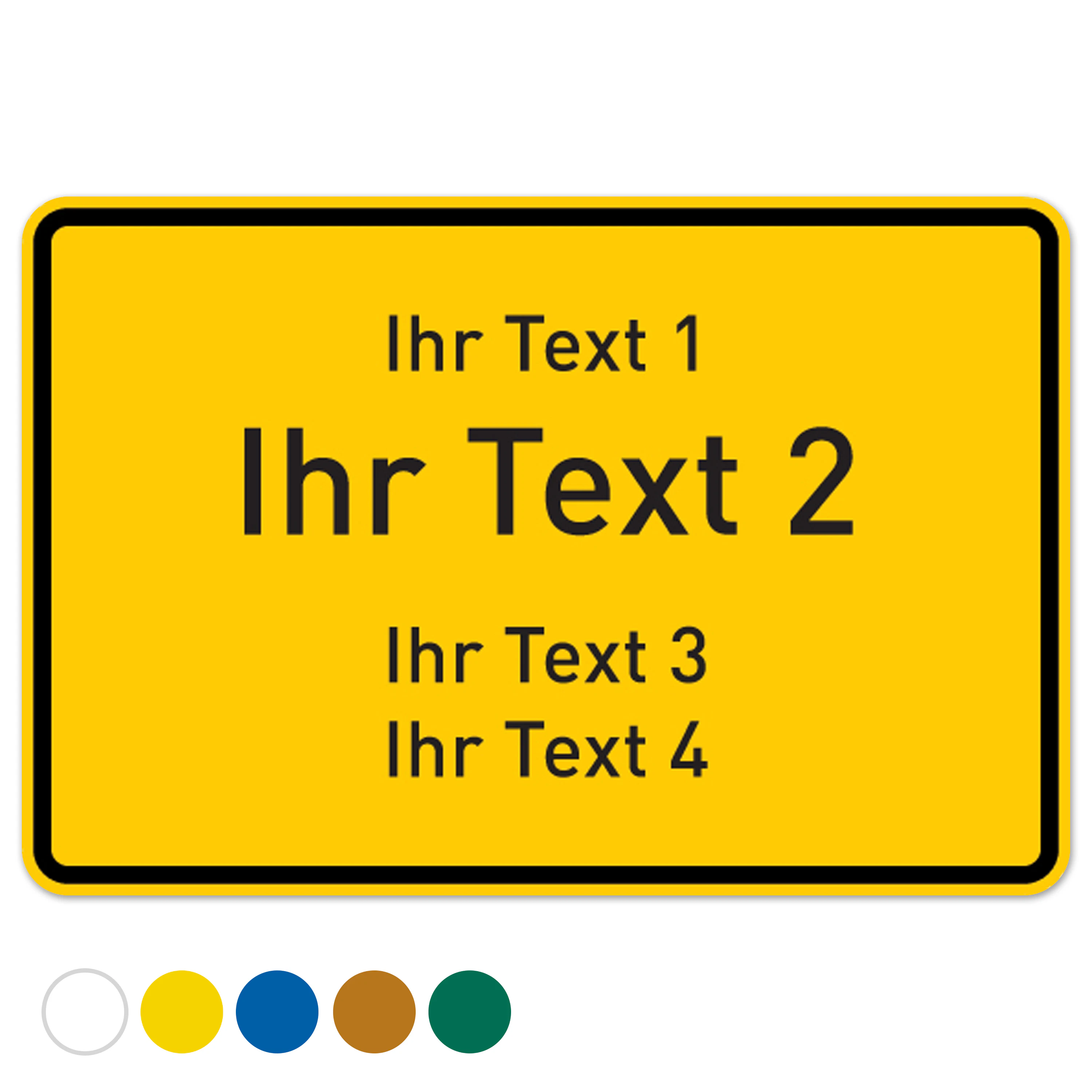 Straßenschilder & Ortsschilder gestalten | PrintPlanet