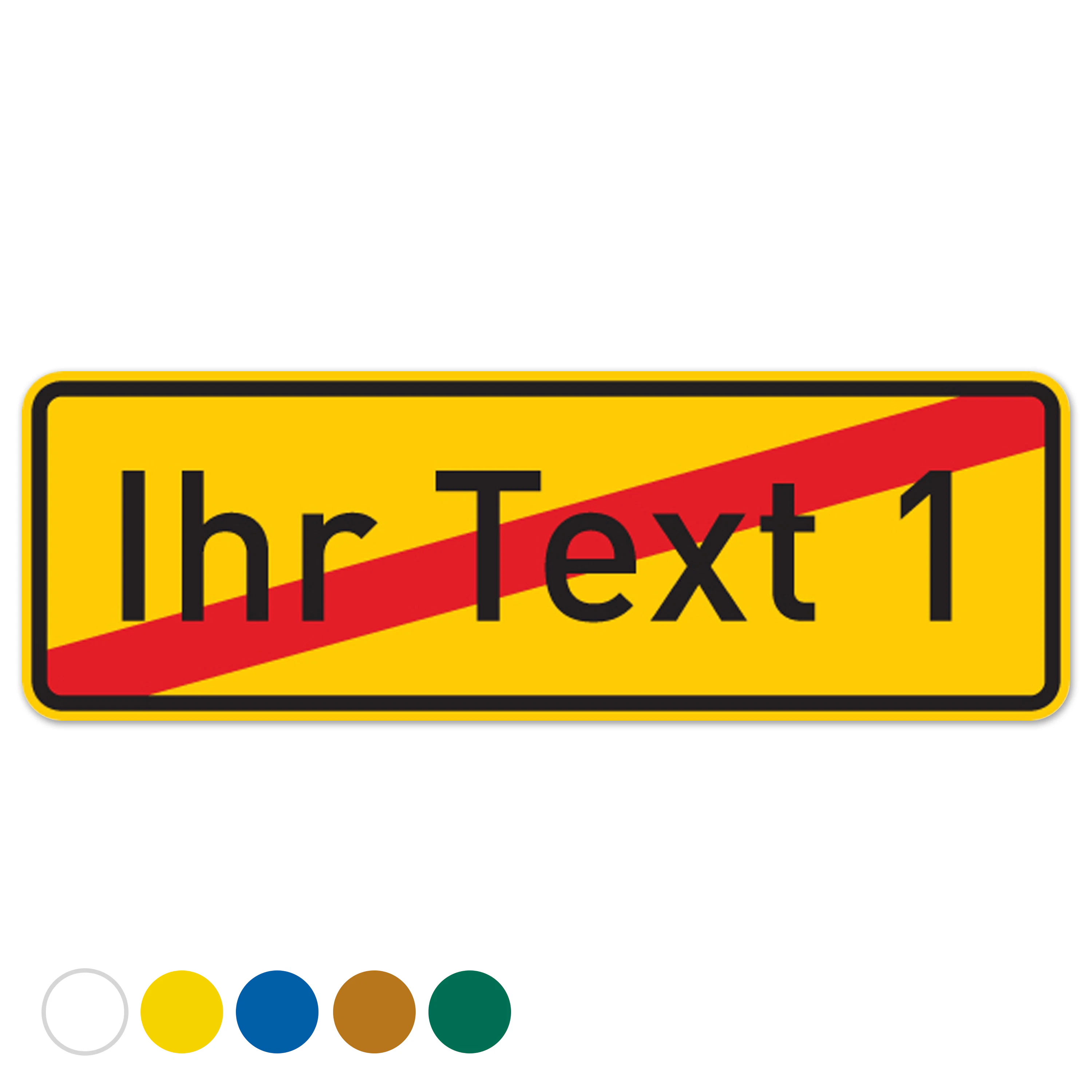 Straßenschilder & Ortsschilder gestalten | PrintPlanet