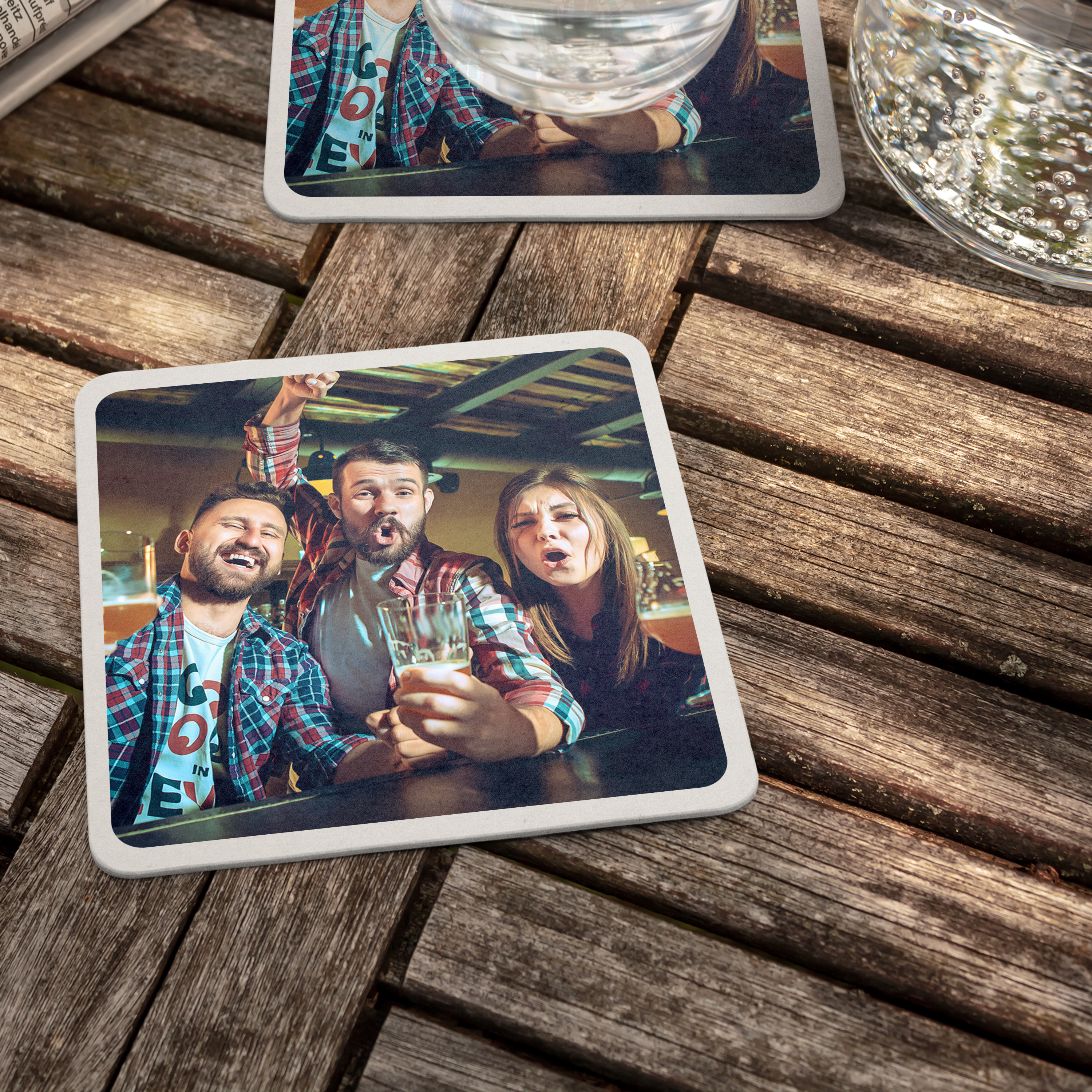 Bierdeckel mit Foto