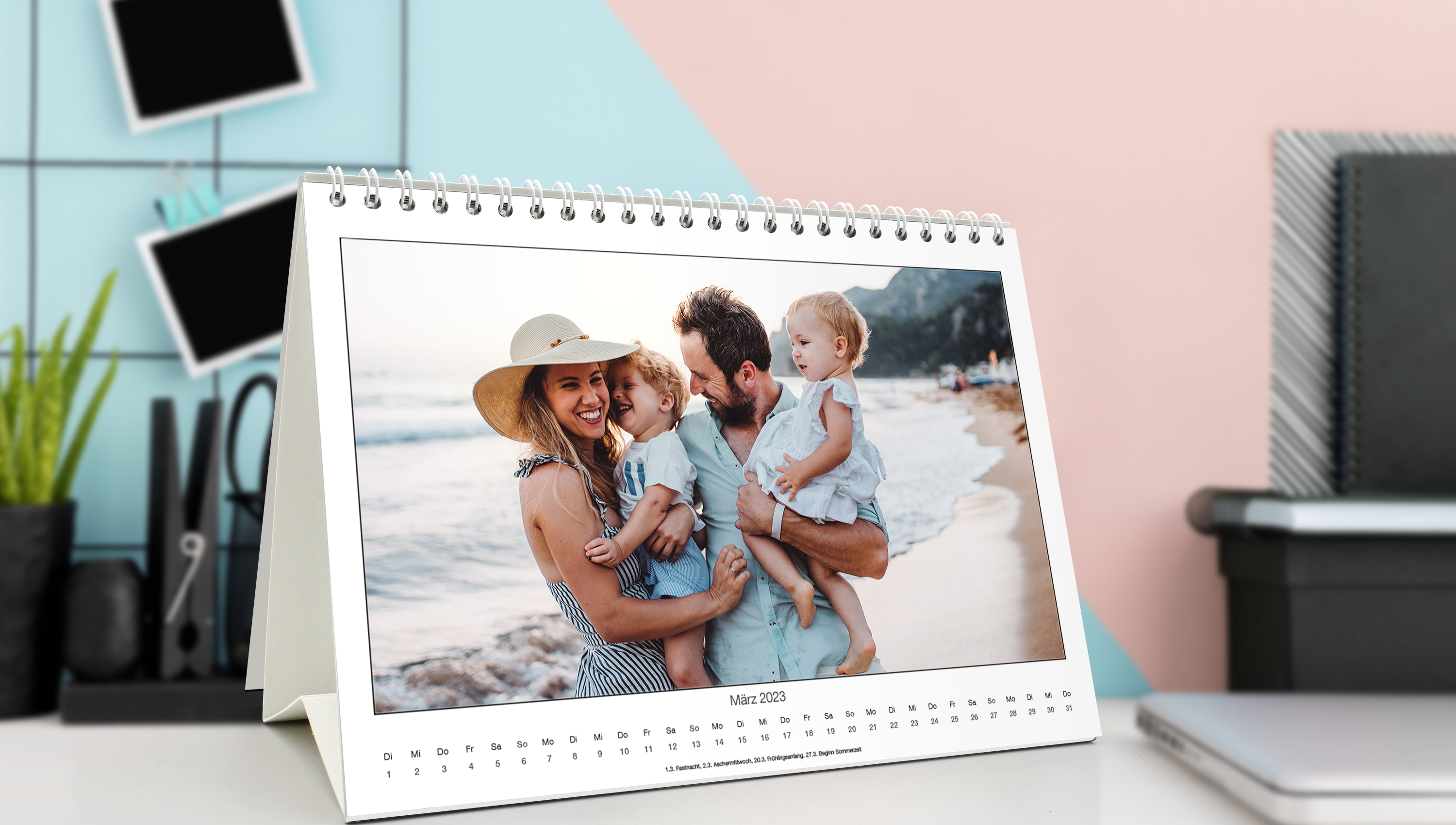 Individueller Tischkalender mit Foto