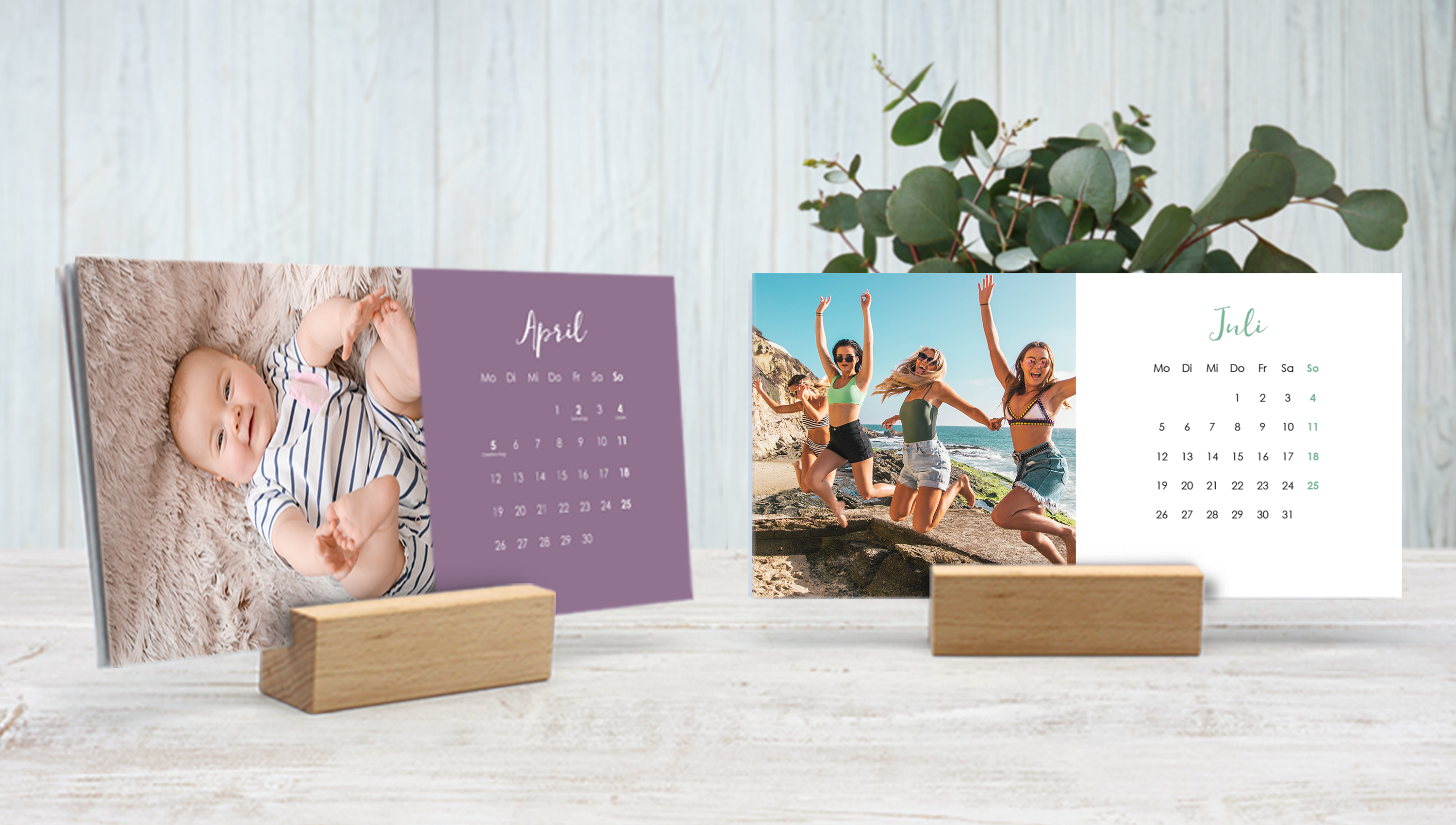 Individueller Tischkalender mit Foto