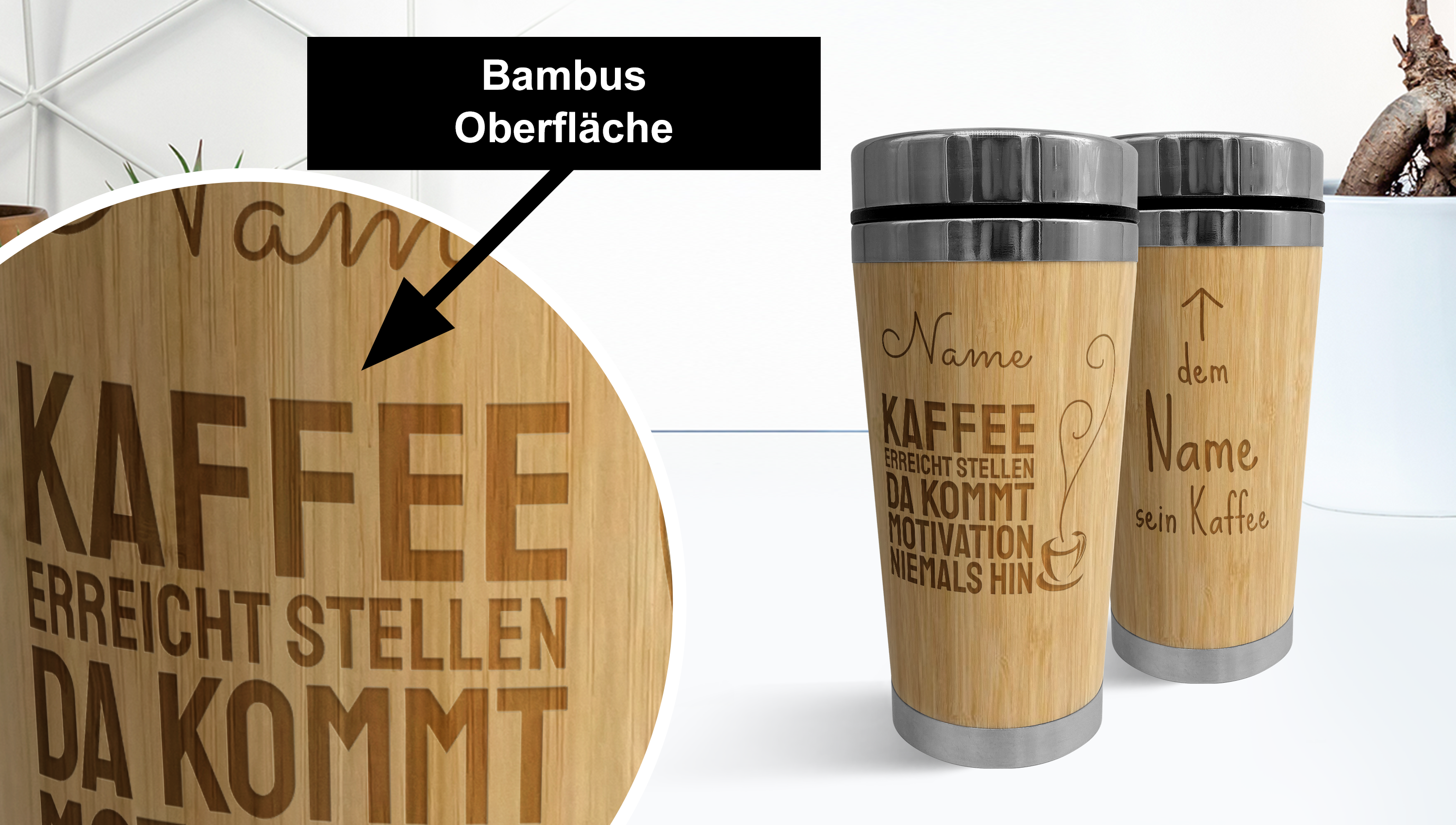 Personalisierte Bambusbecher to go: die perfekte Geschenkidee