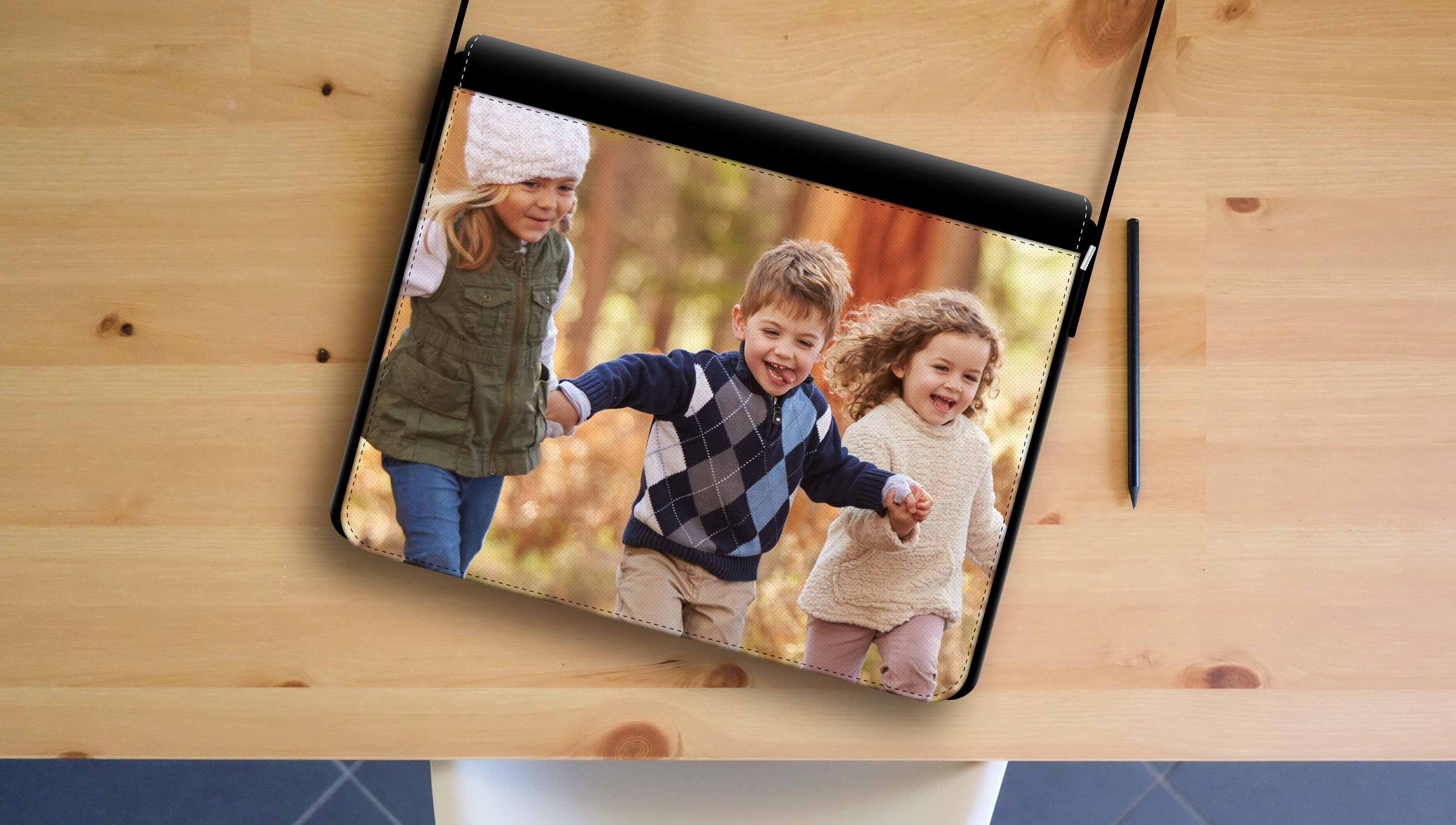 Individuelle Schultasche mit eigenem Foto, Namen & Text