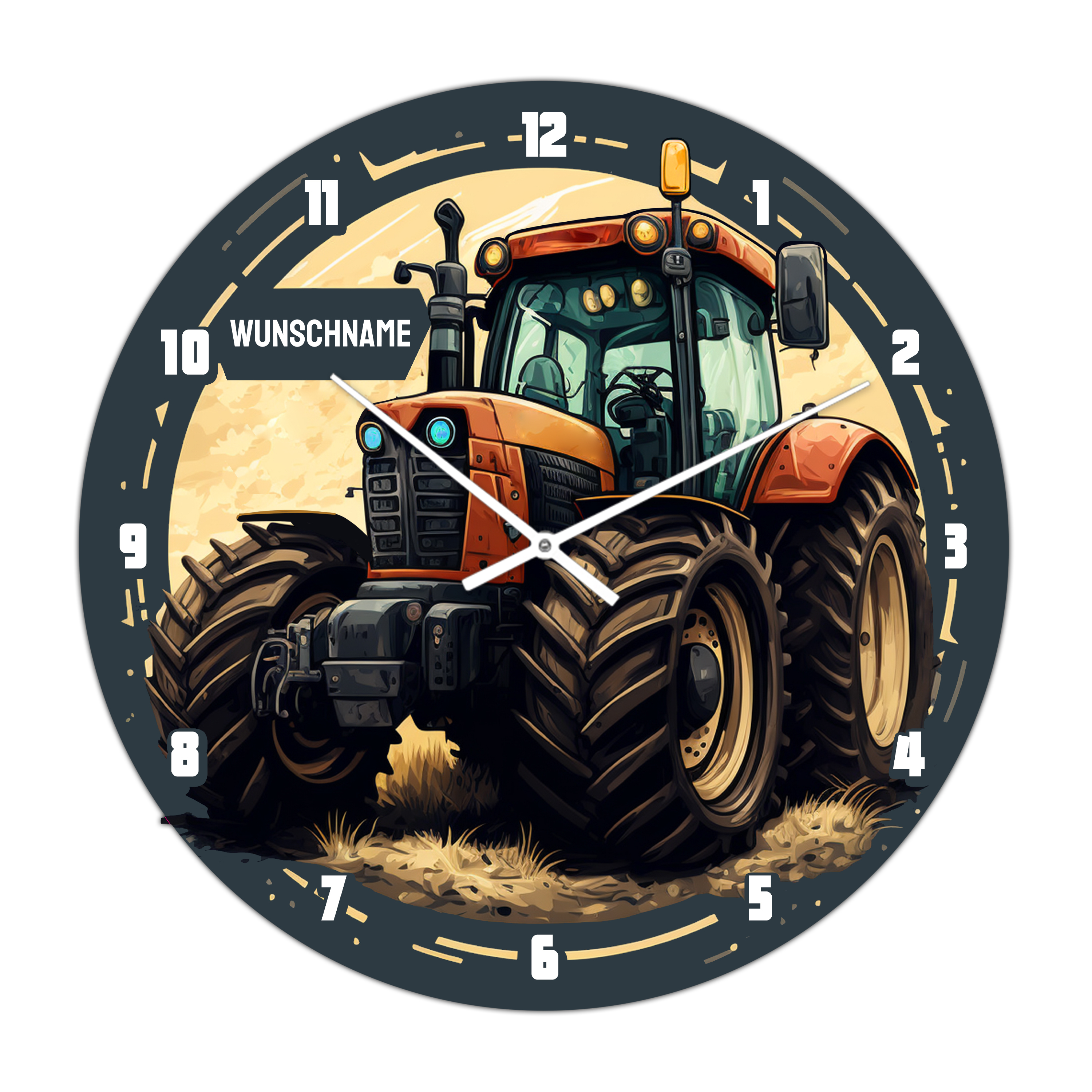 Wanduhr Traktor