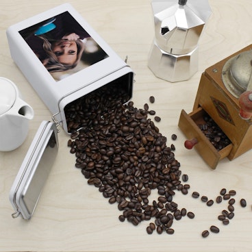 Kaffeedose Weiß