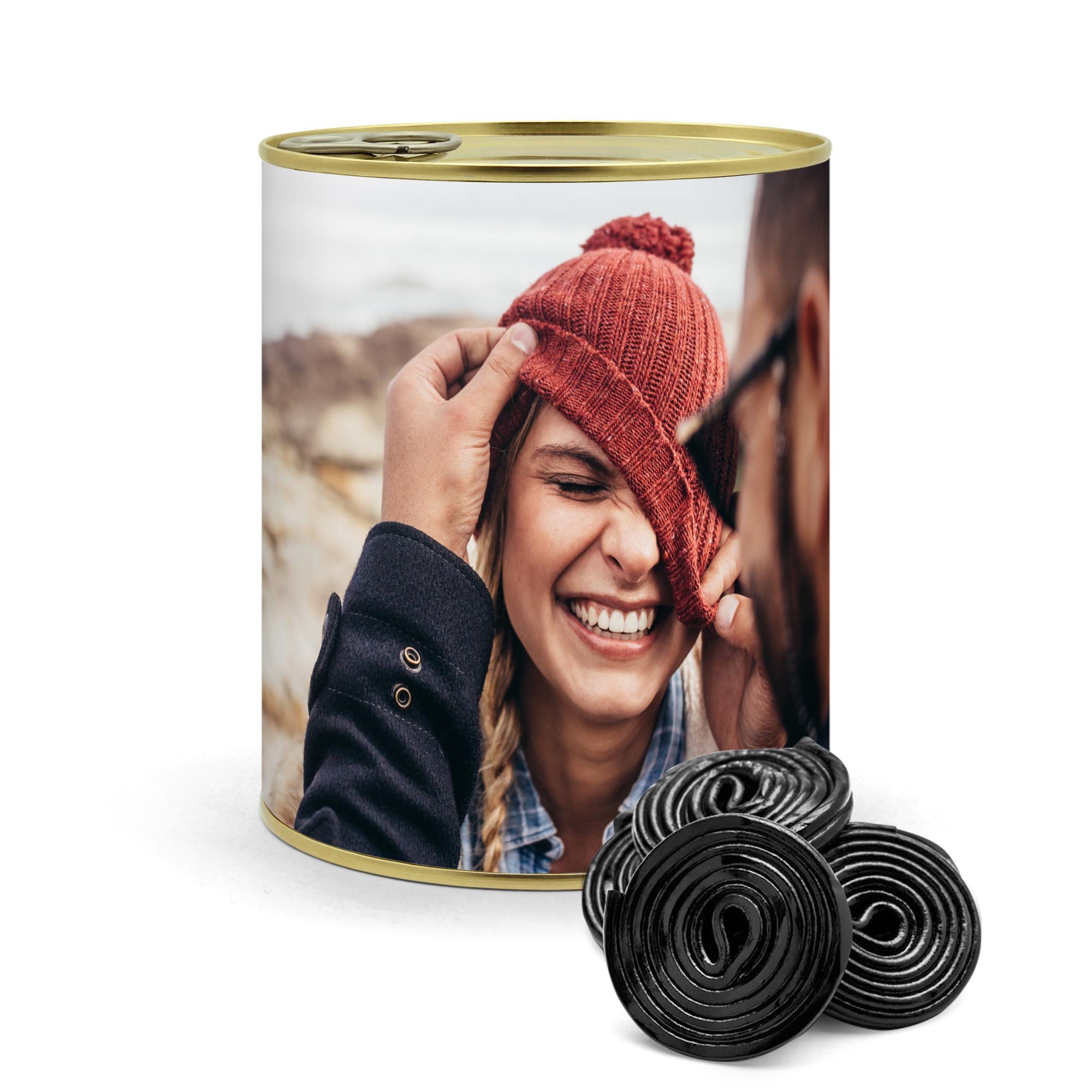 Konservendose Haribo Lakritz Schnecken