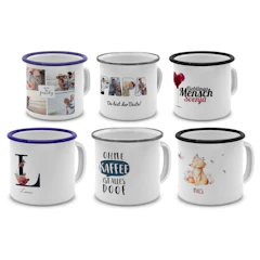 Emaille-Tasse