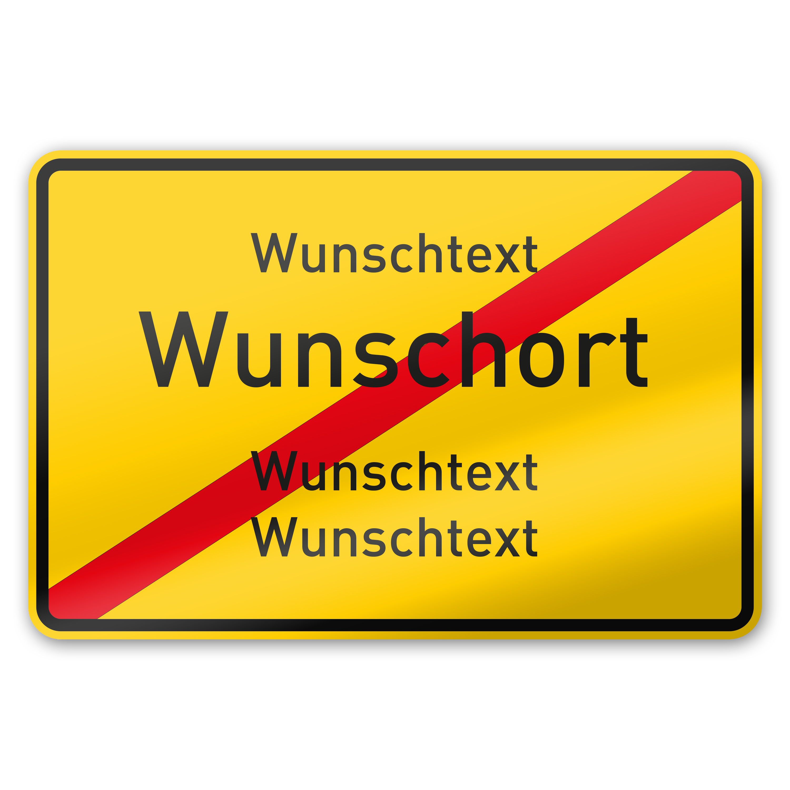 Ortsschild Ausgang