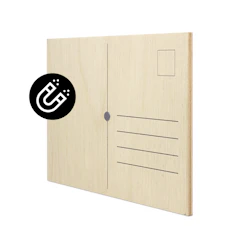 Holzpostkarte
