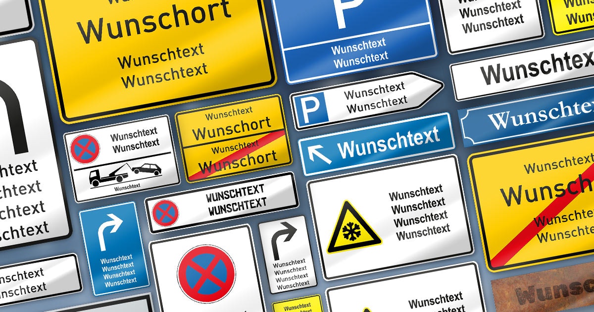 ▷ Parkplatzschilder beschriften & günstig online bestellen