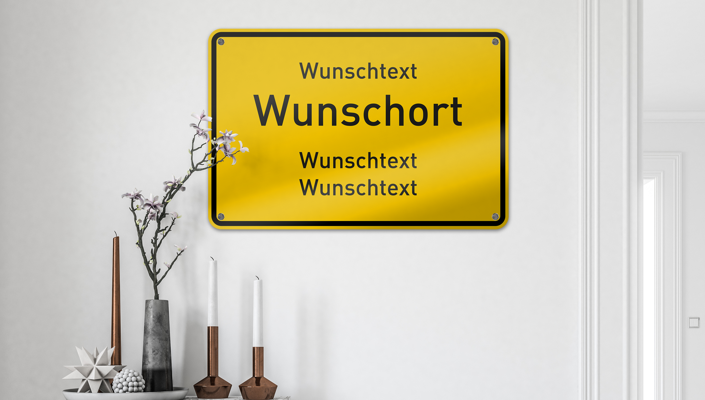 HIER TEXT AUFKLEBER SELBST GESTALTEN ENTWERFEN DESIGN WUNSCHTEXT