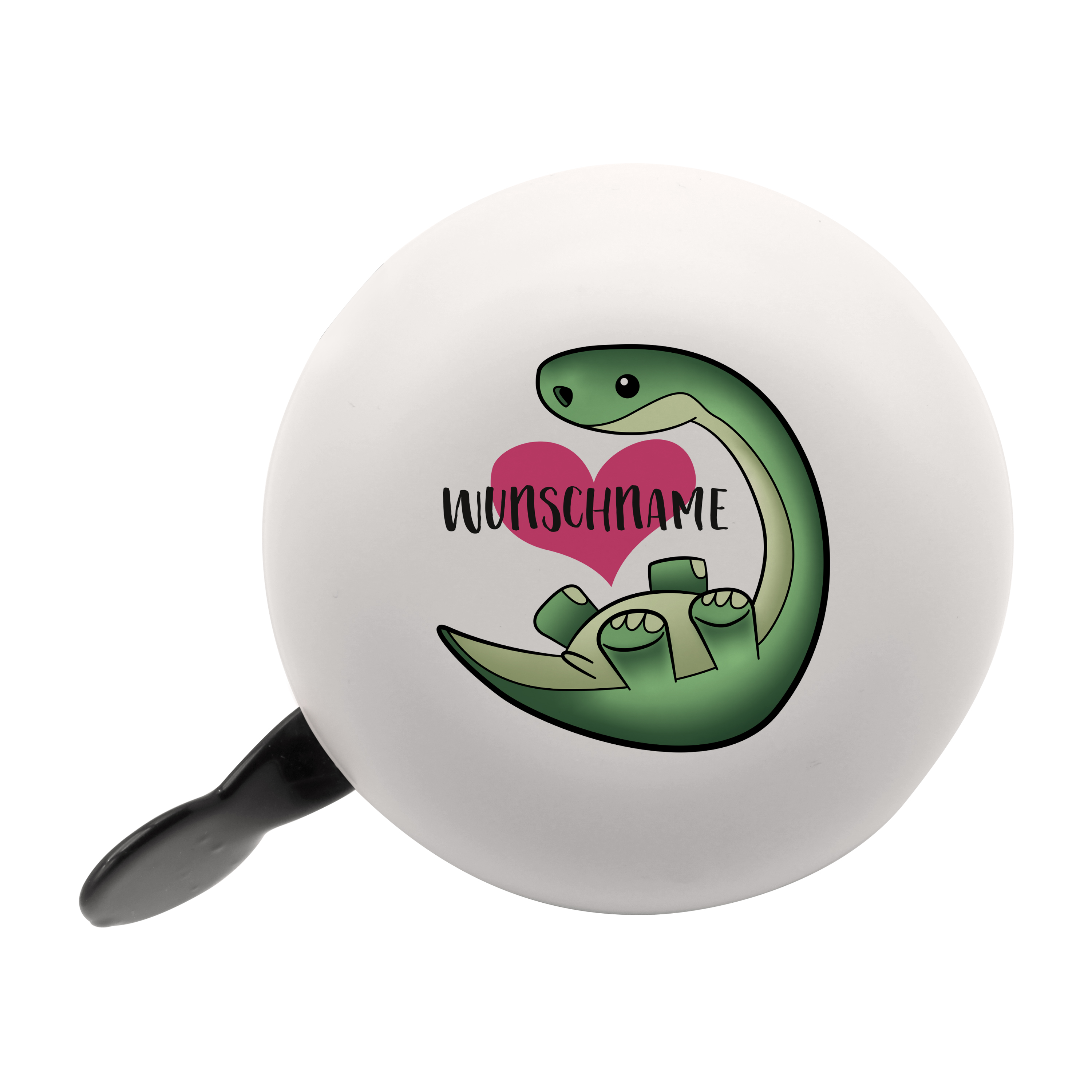 Fahrradklingel mit Namensmotiv "Dino"