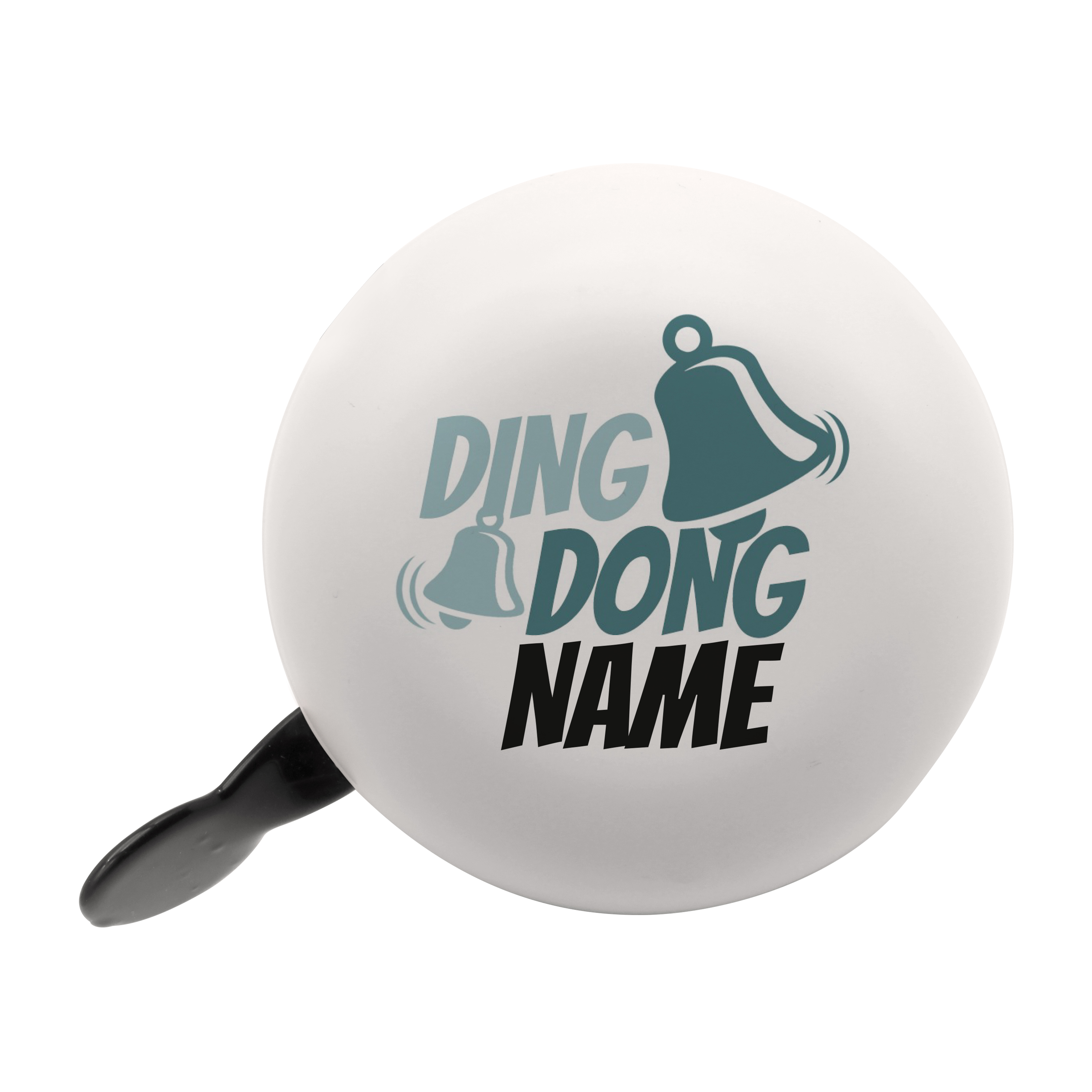Fahrradklingel mit Namensmotiv "Ding-Dong"