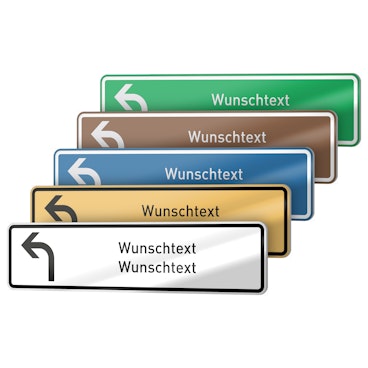 Richtungsschilder Schmal