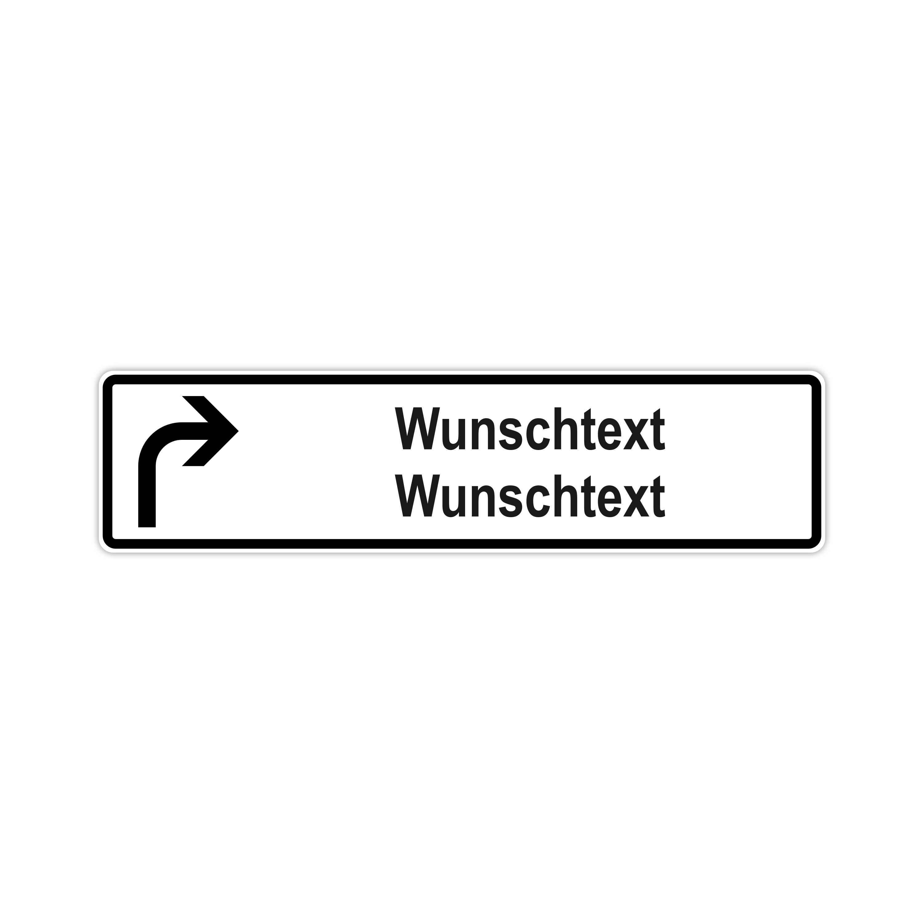 Richtungsschild Schmal