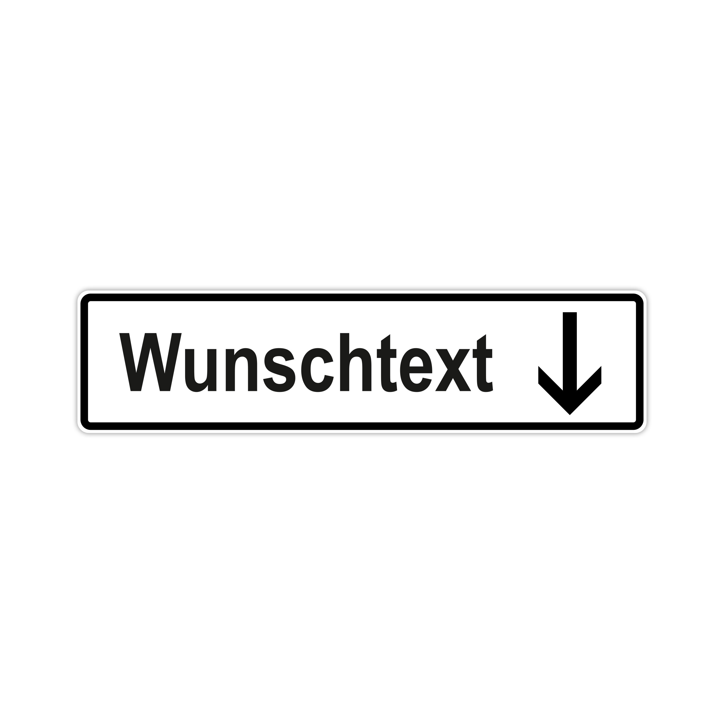 Richtungsschild Schmal