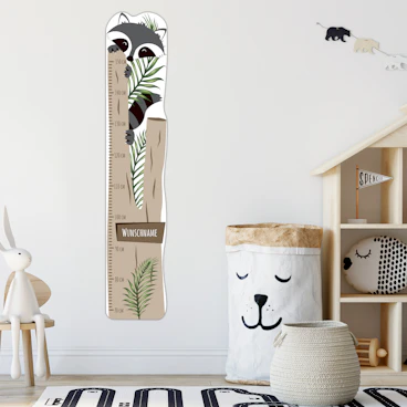 Kindermesslatte Wandtattoo-Folie