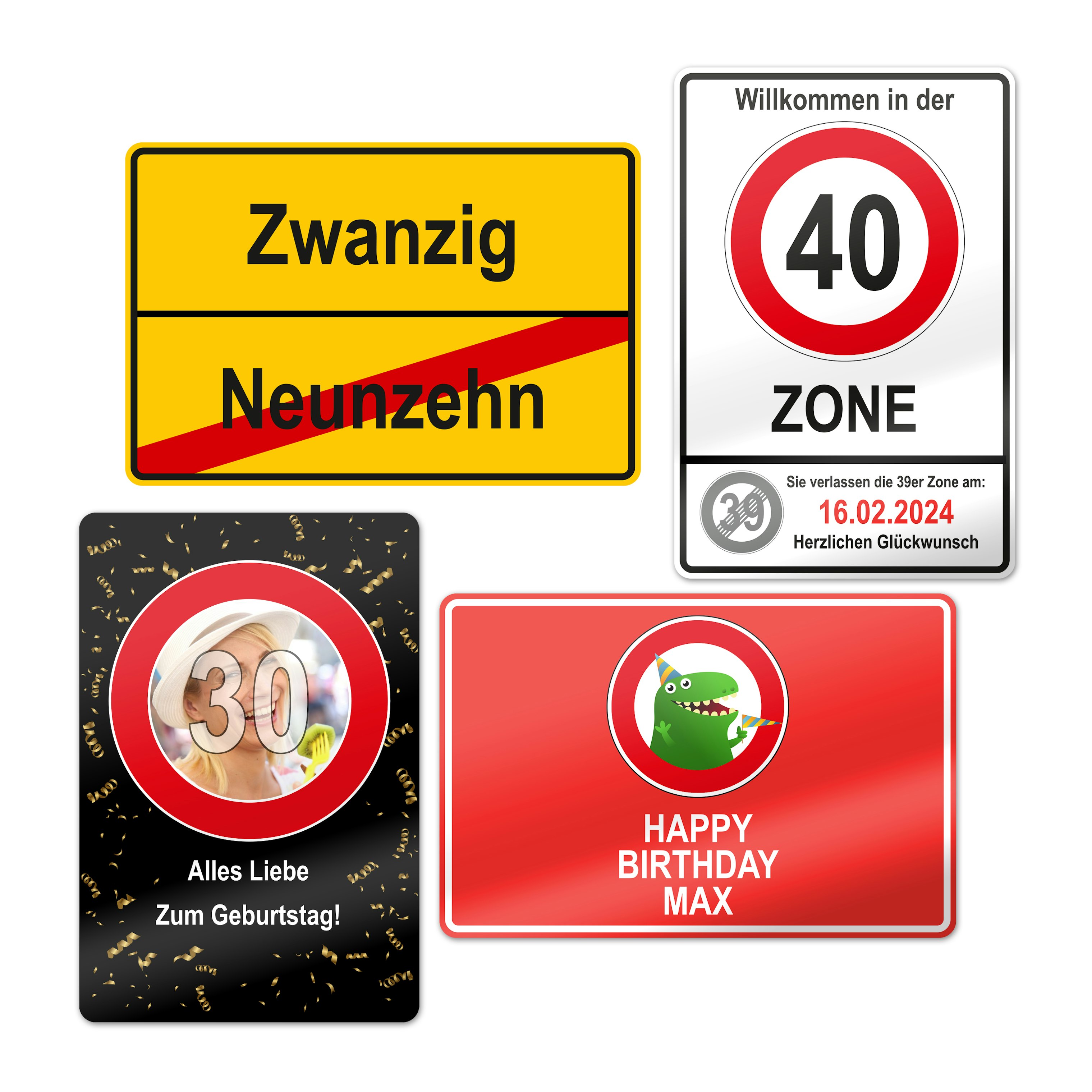 Geburtstagsschild selber gestalten