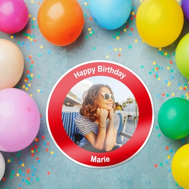 Konturgeschnittene Geburtstagsschilder