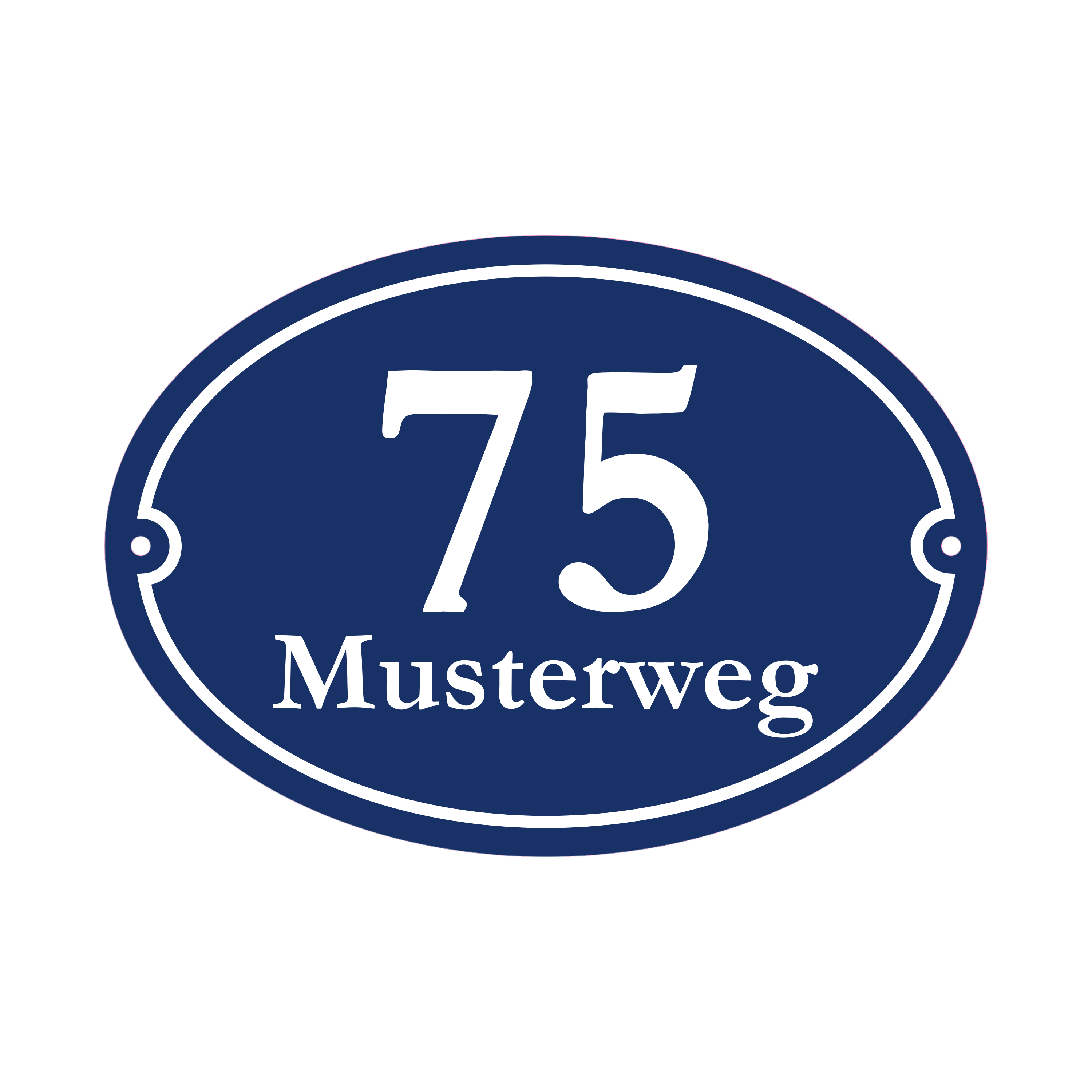 Hausnummernschild