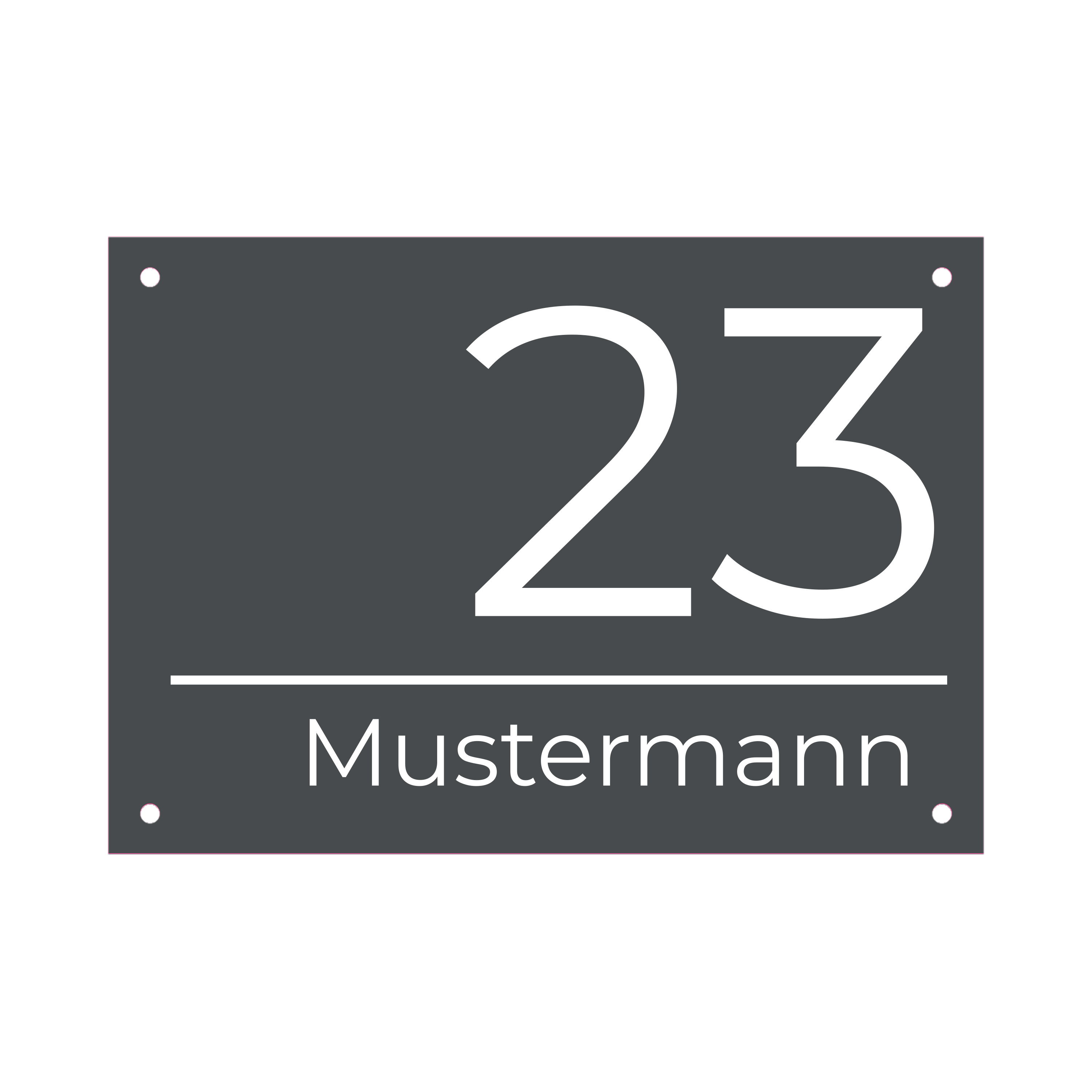 Hausnummernschild