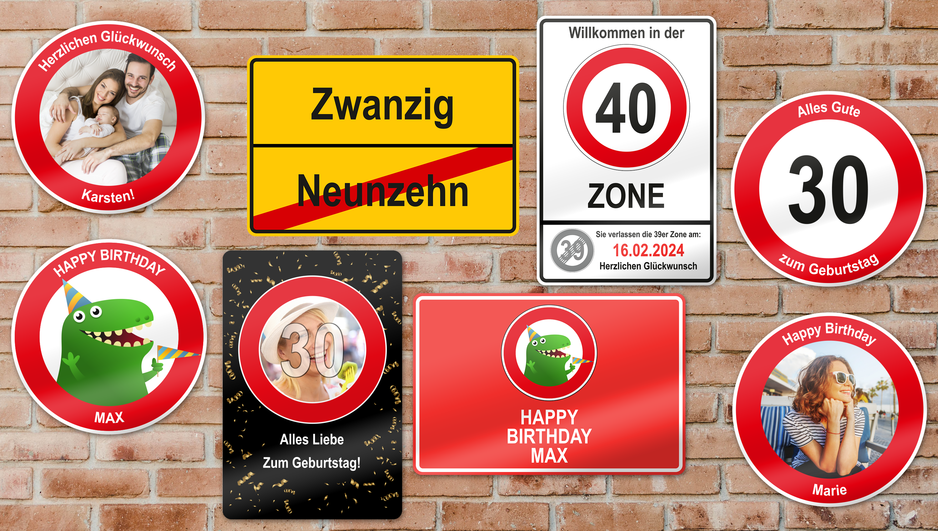 Geburtstagsgeschenk Schild mit TÜV zum 18. Geburtstag - Schilder online  kaufen