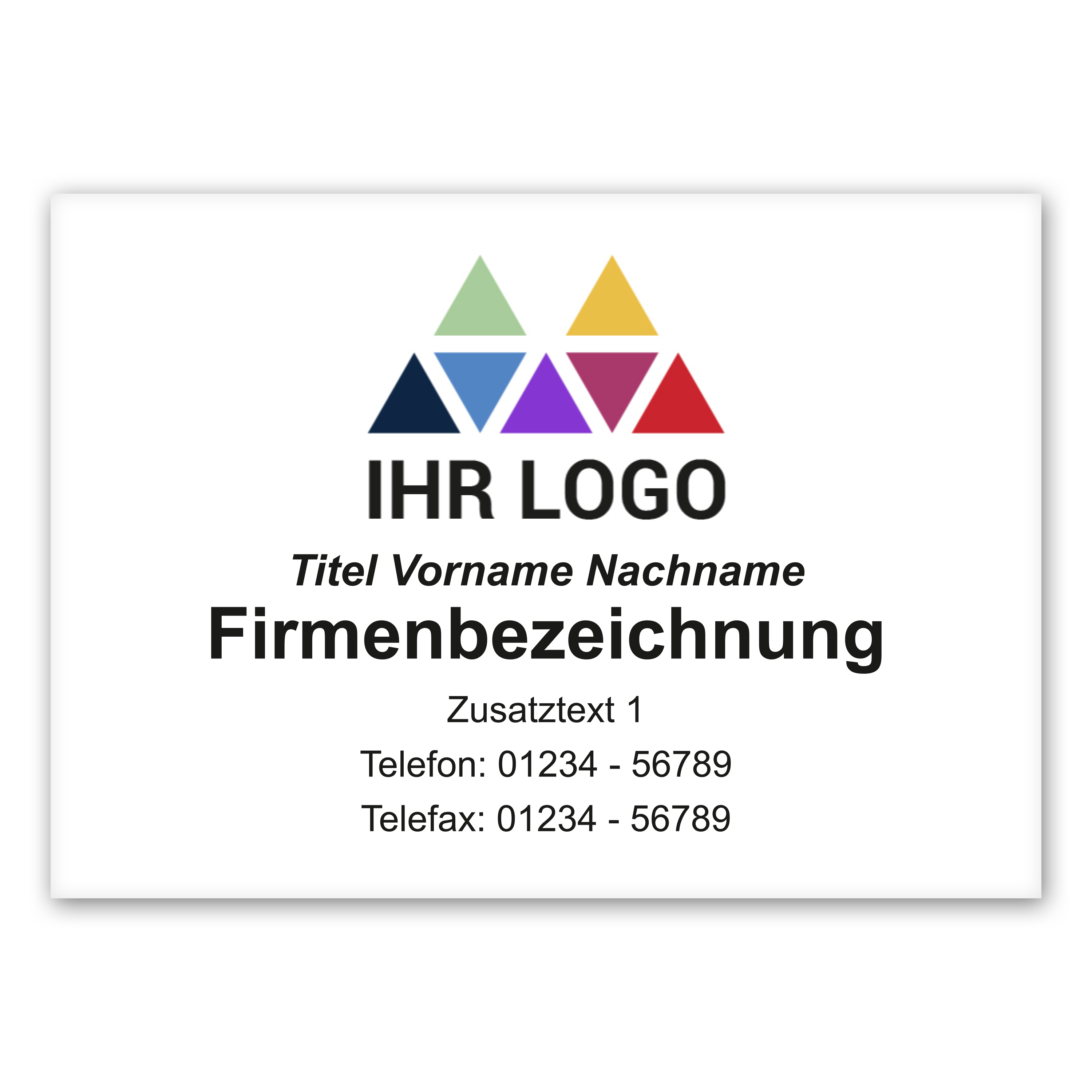 Firmenschild