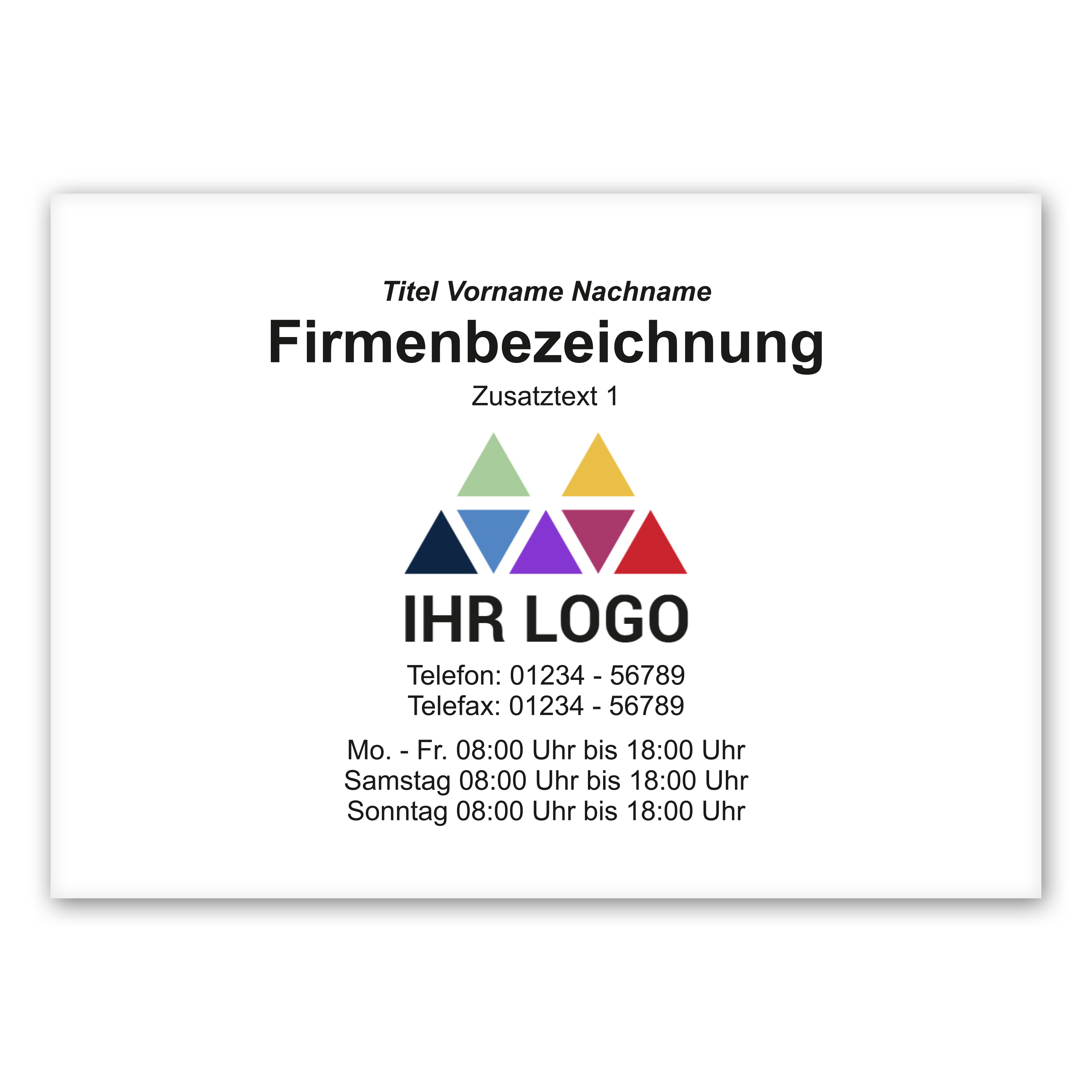 Firmenschild