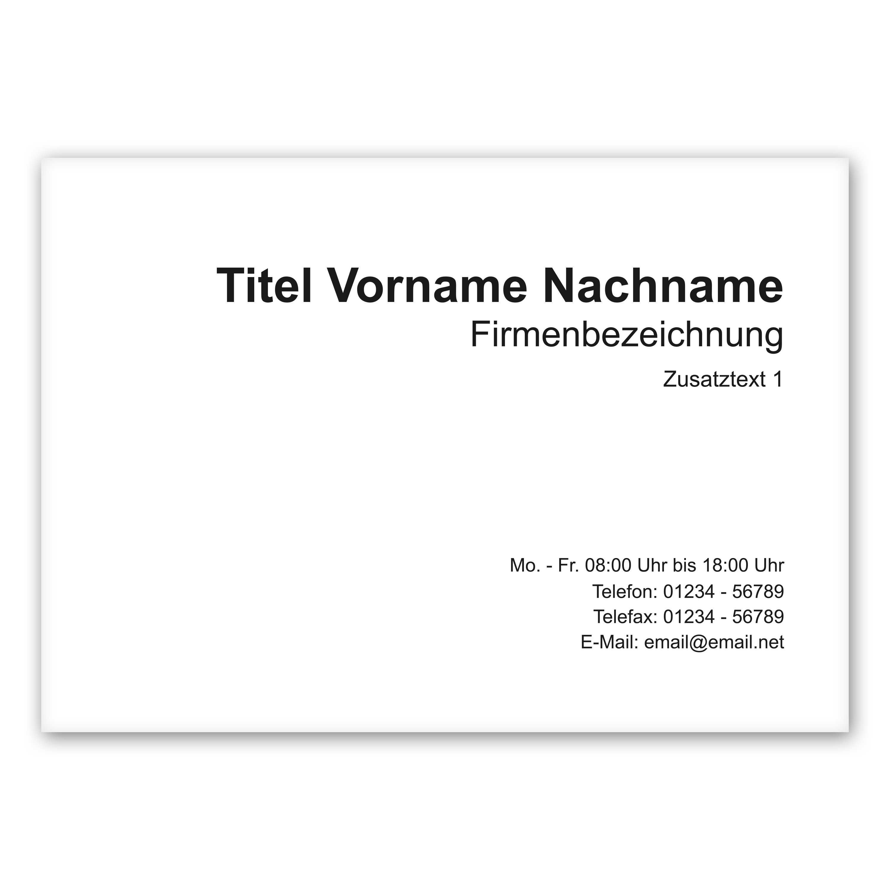 Firmenschild