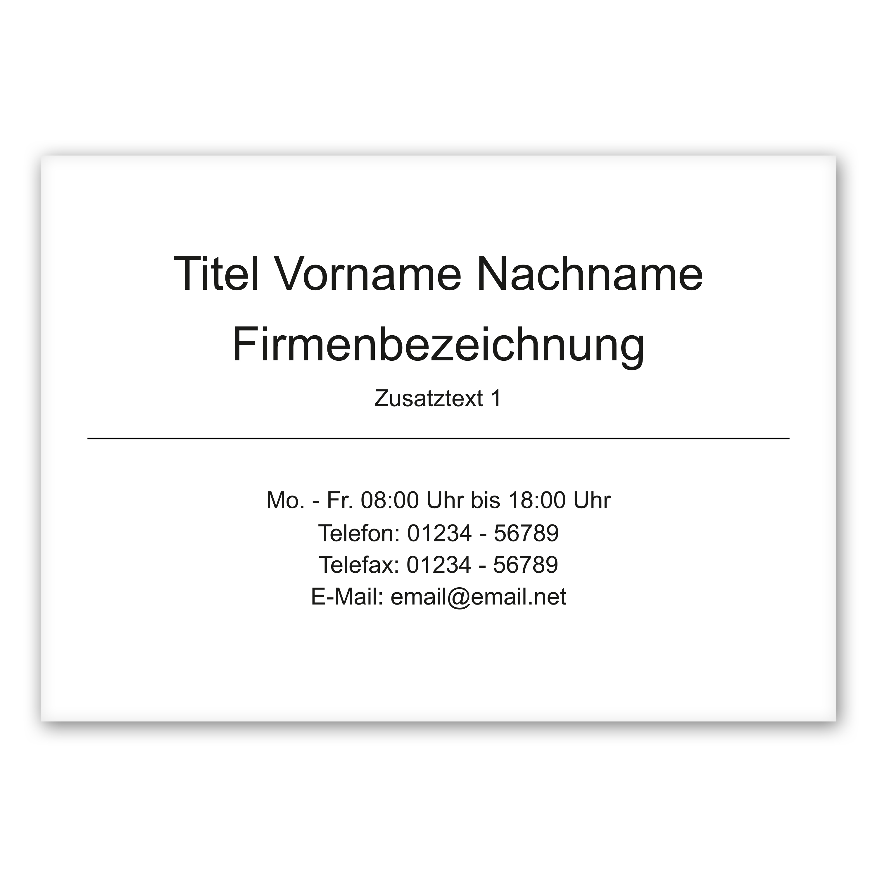 Firmenschild