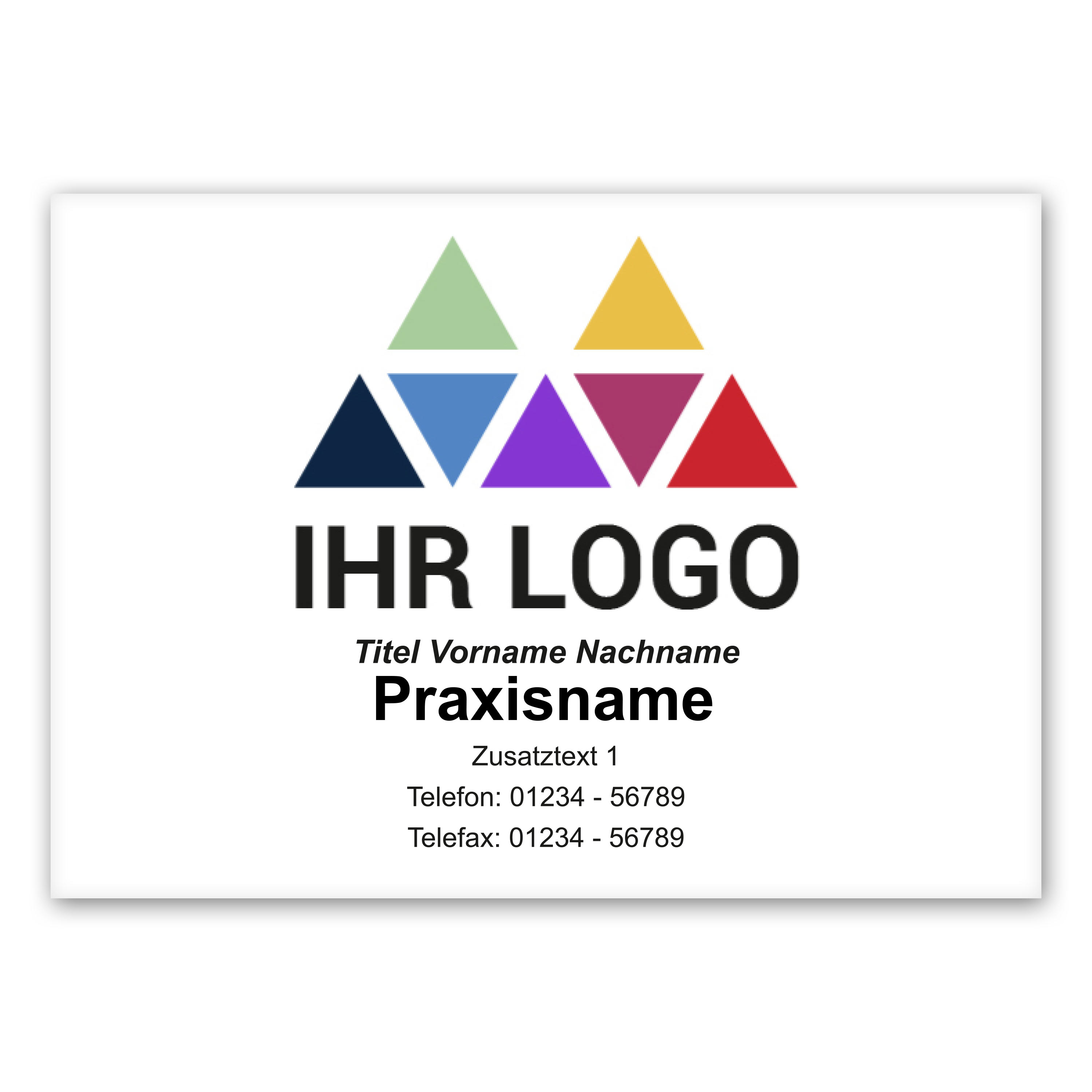 Praxisschild
