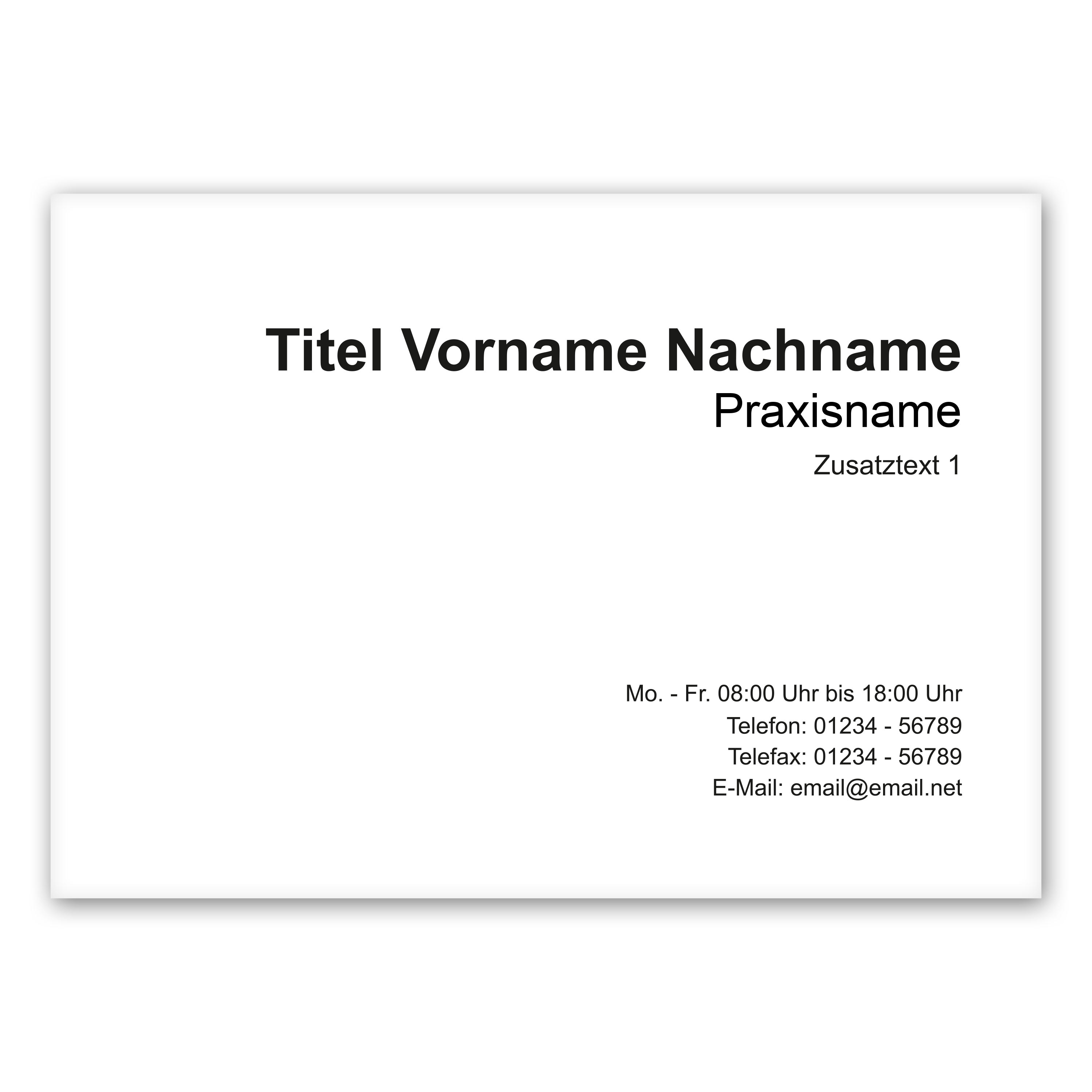 Praxisschild