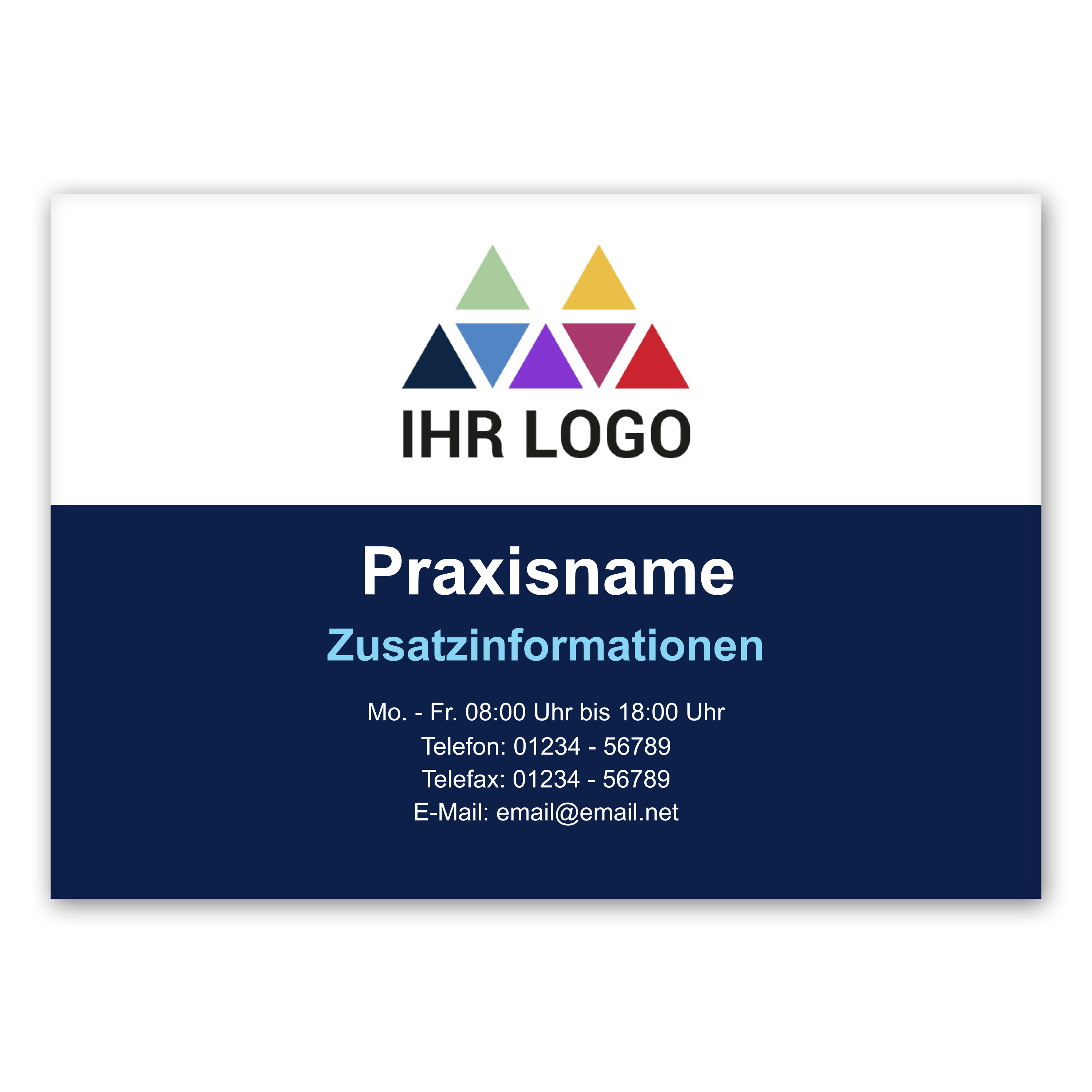Praxisschild