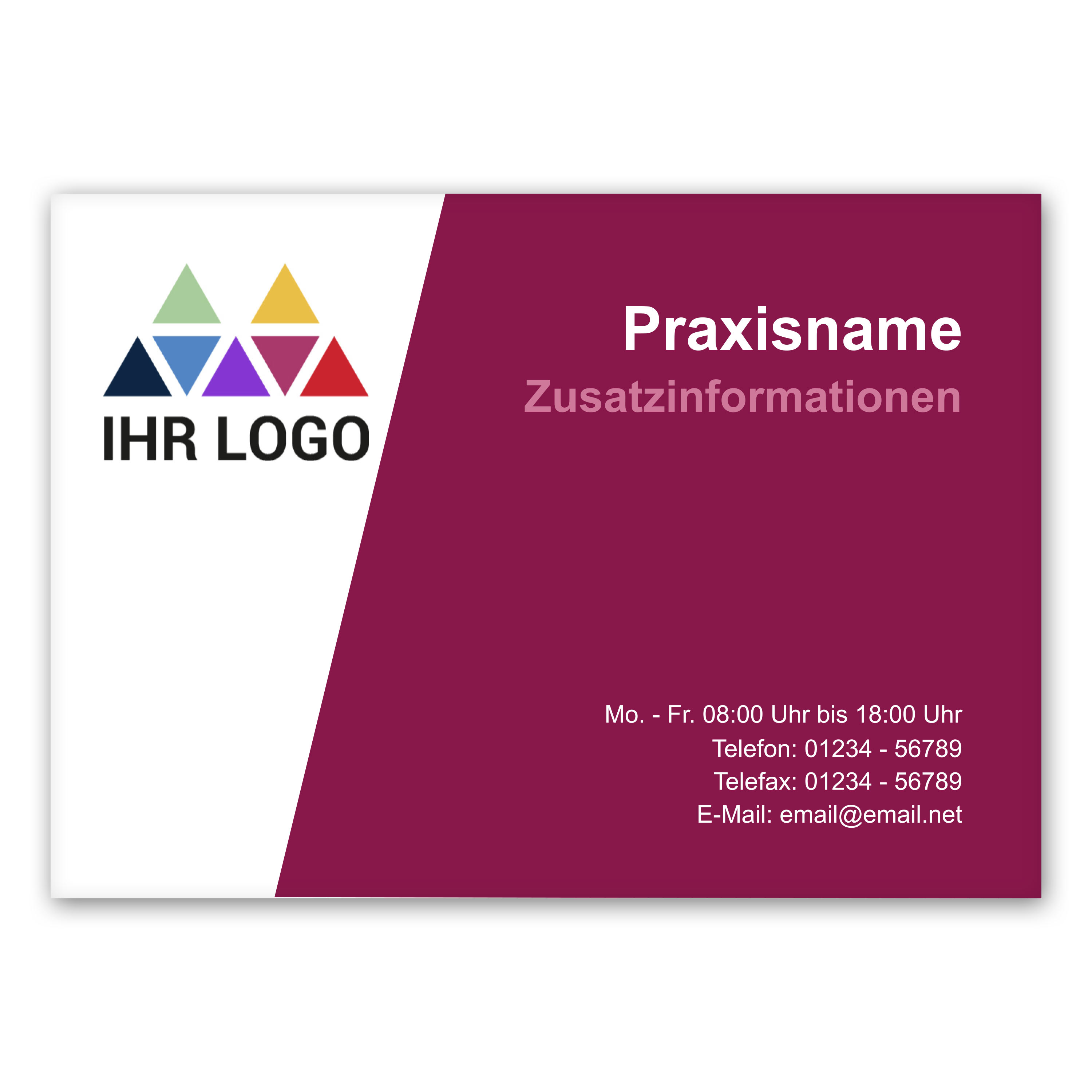 Praxisschild