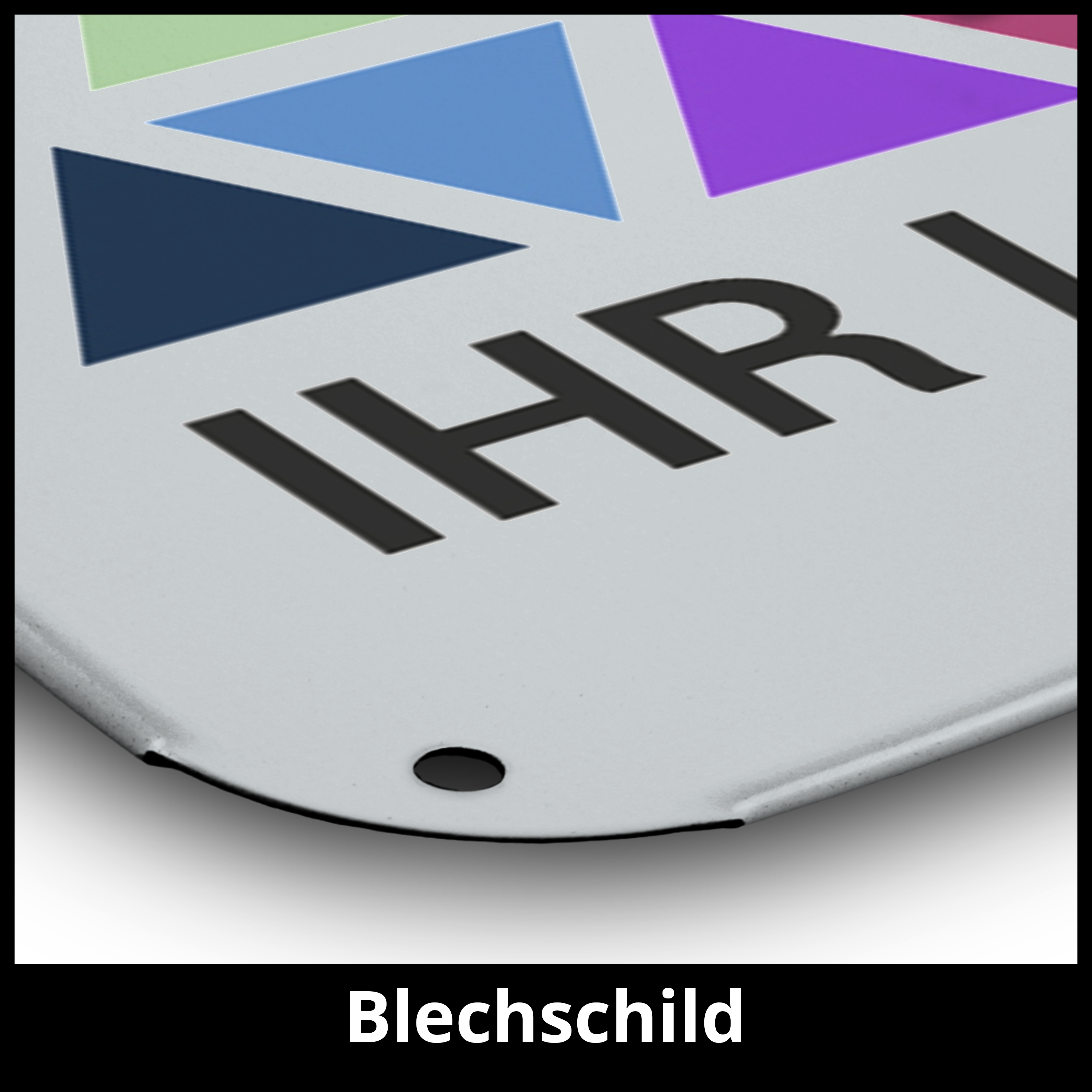 Blechschild