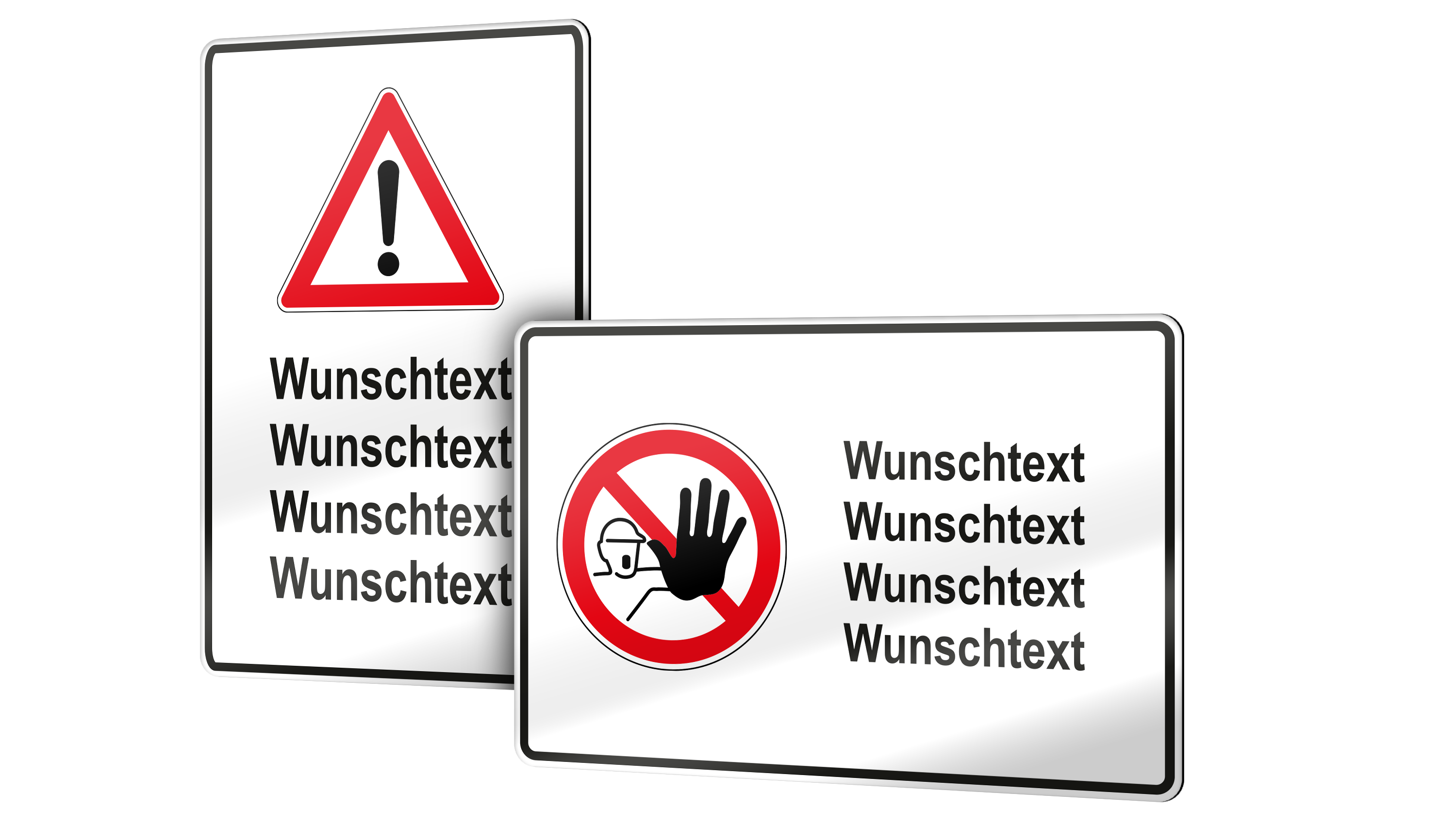 Hinweisschilder & Warnschilder drucken