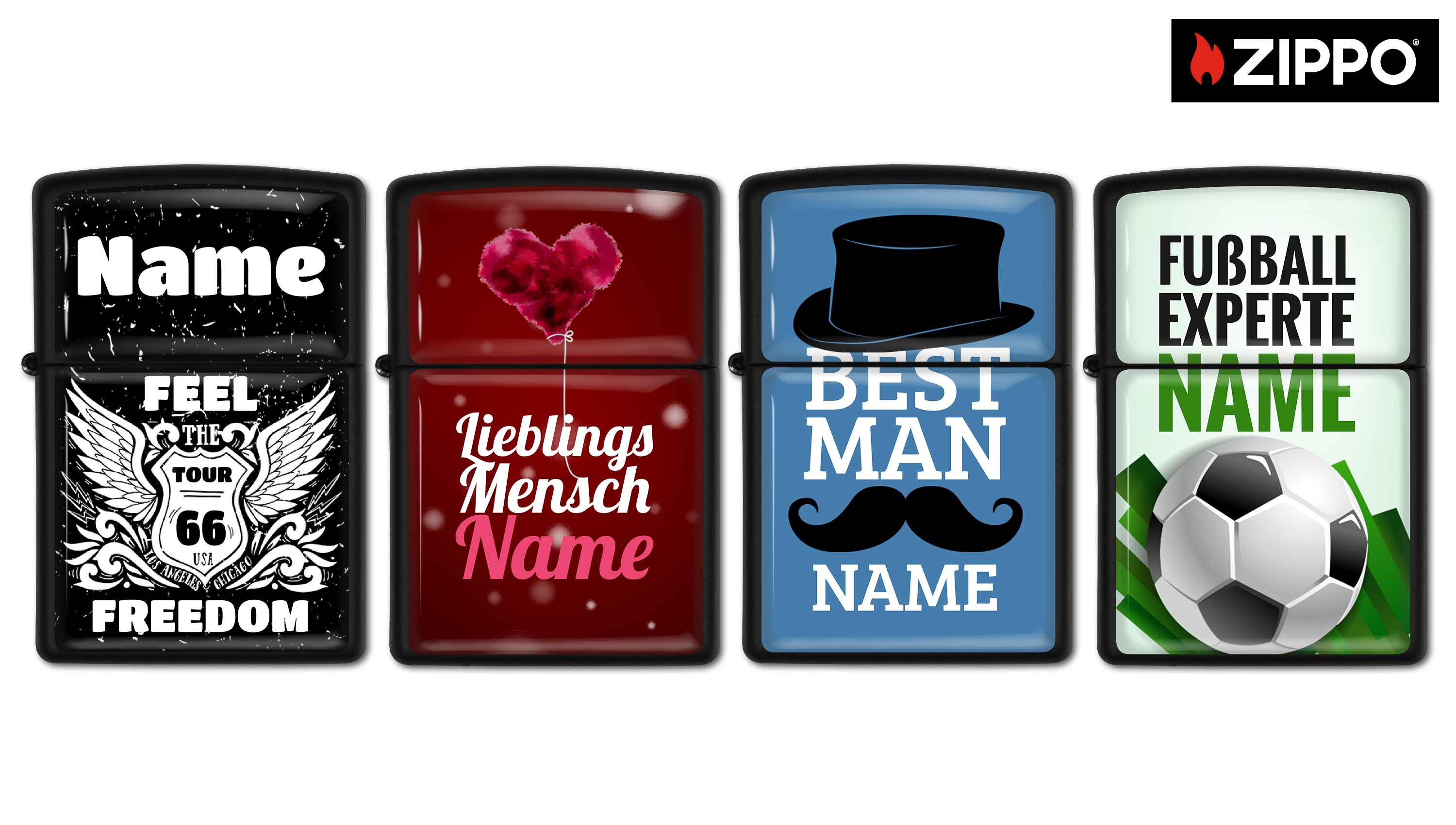 Personalisierte Benzinfeuerzeuge: Zippo mit Foto bedrucken