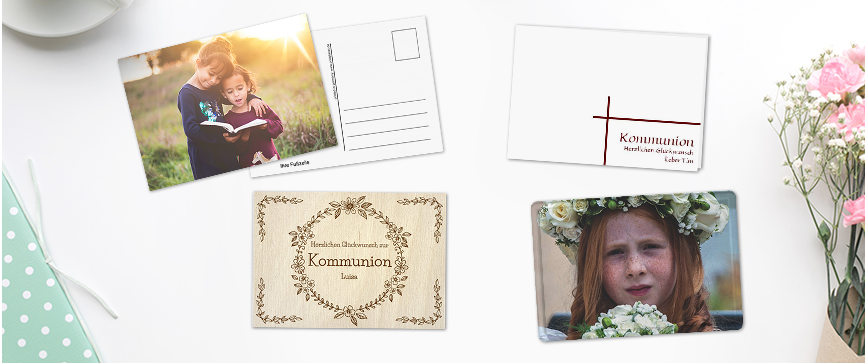 Kommunionskarten gestalten