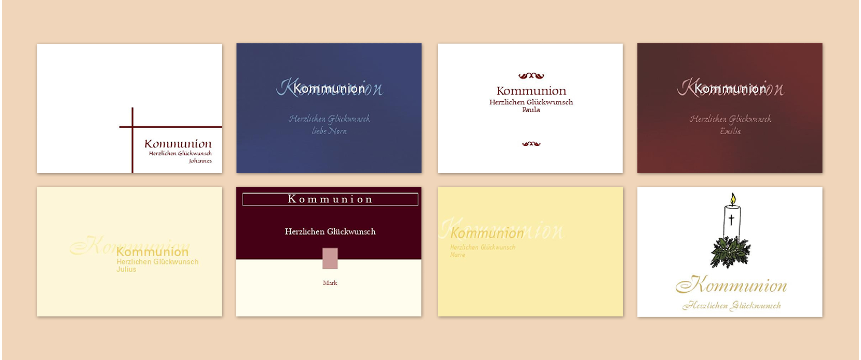 Große Auswahl an kreativen Design-Vorlagen