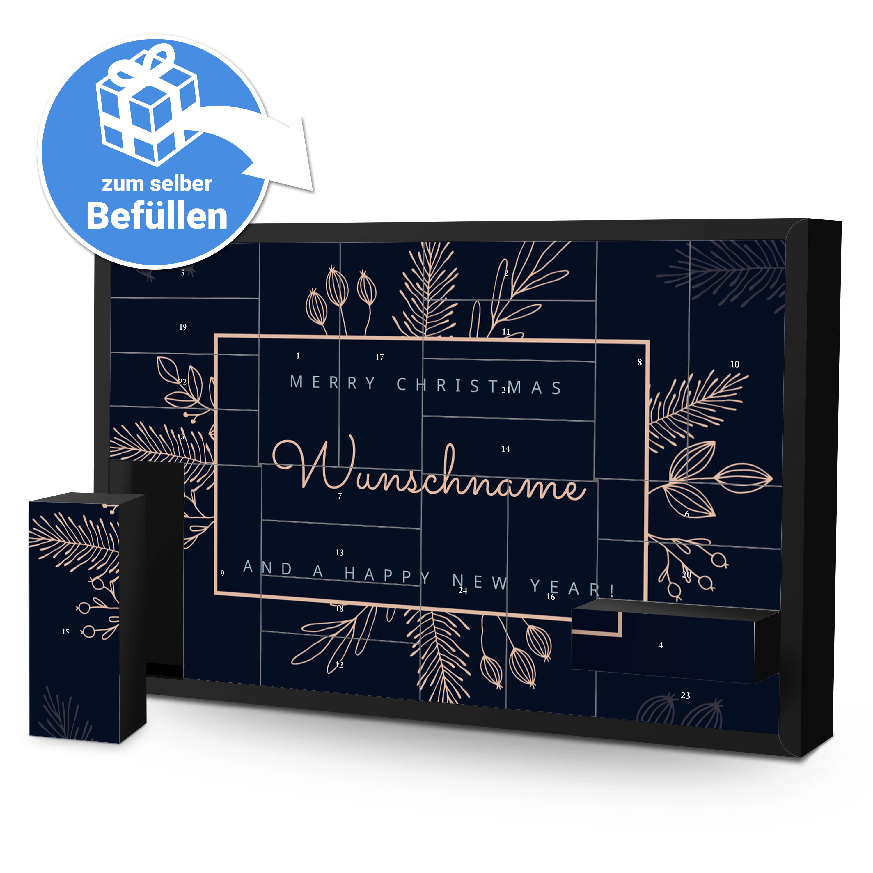 Schachtel Adventskalender zum Befüllen