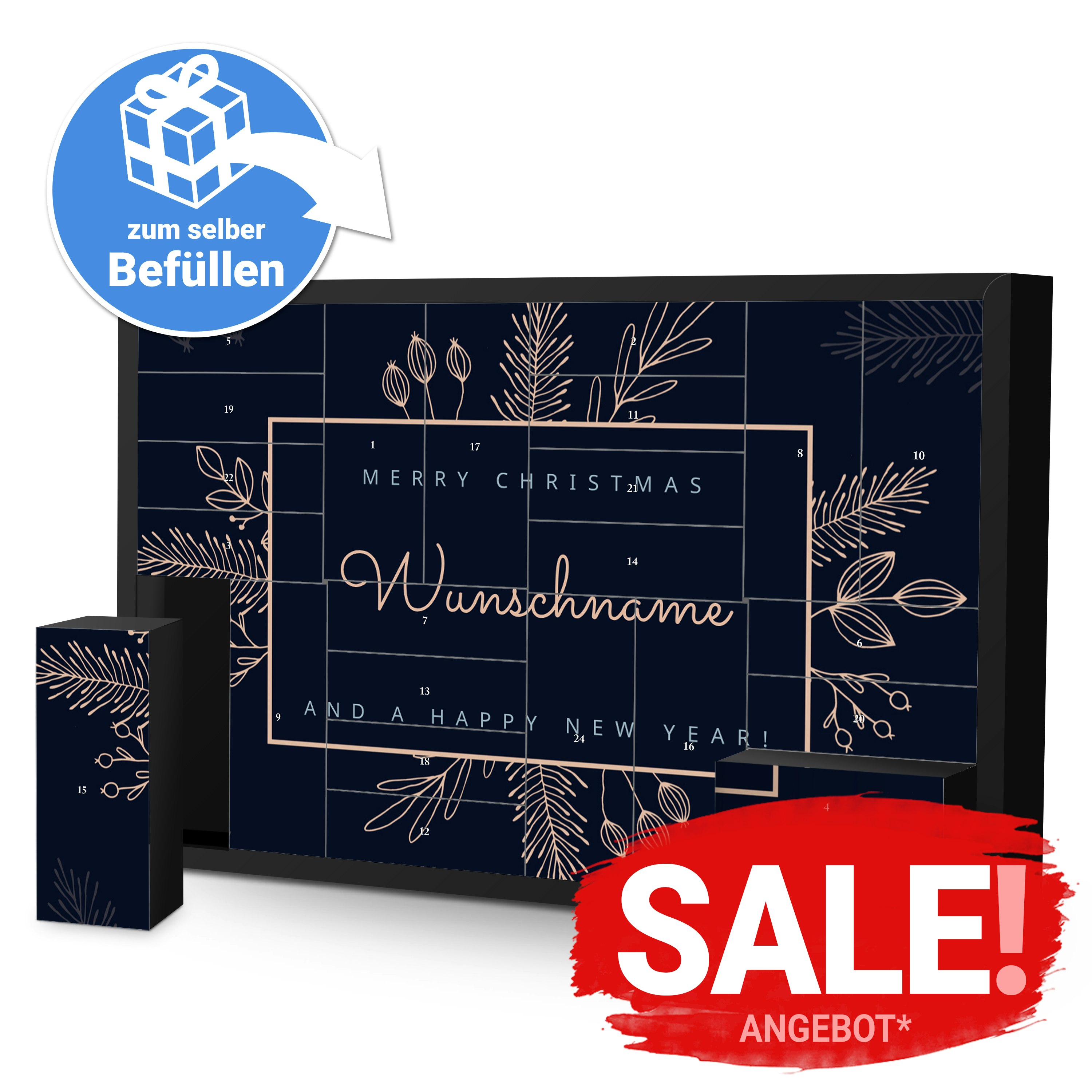 Schachtel Adventskalender zum Befüllen