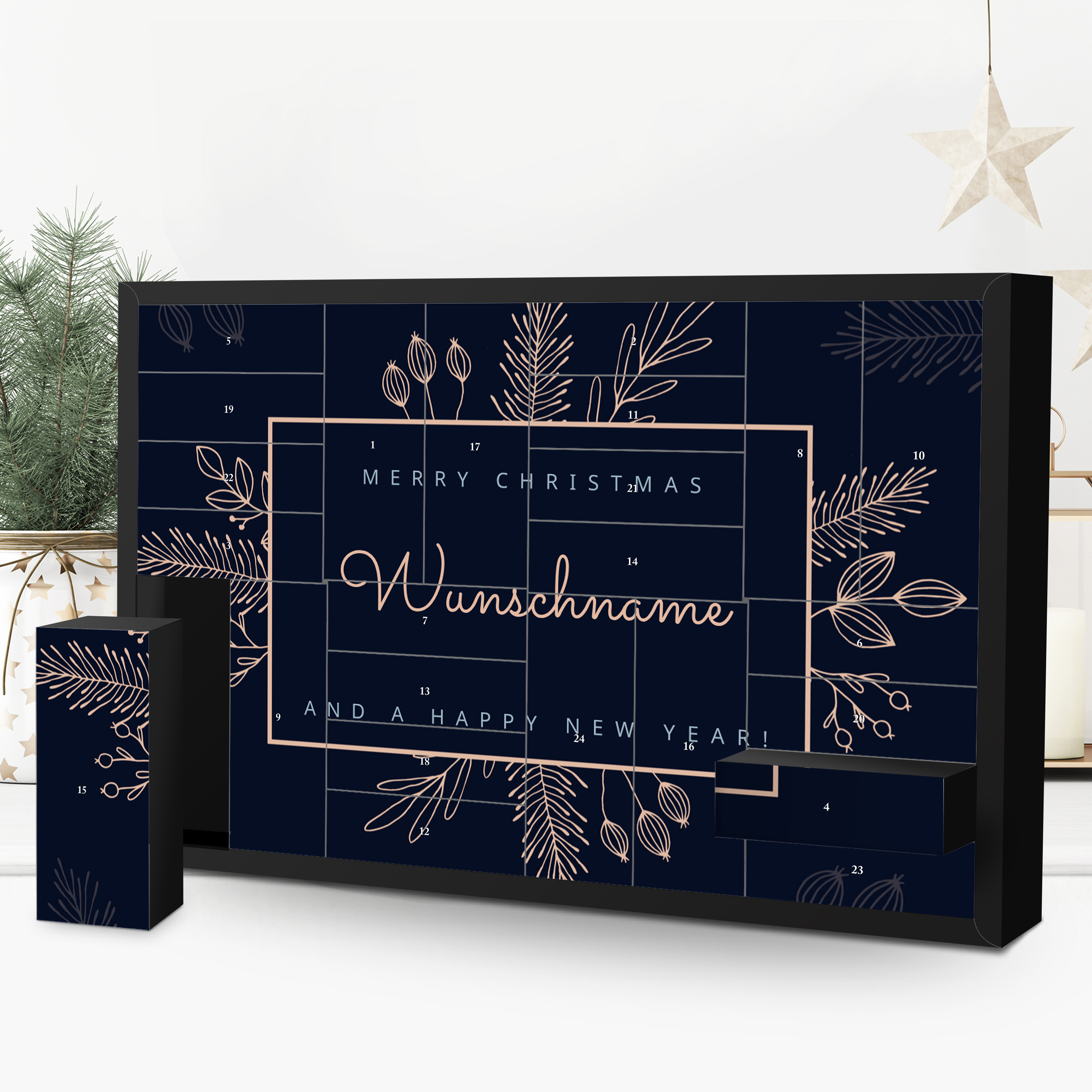 Adventskalender mit Namen gestalten