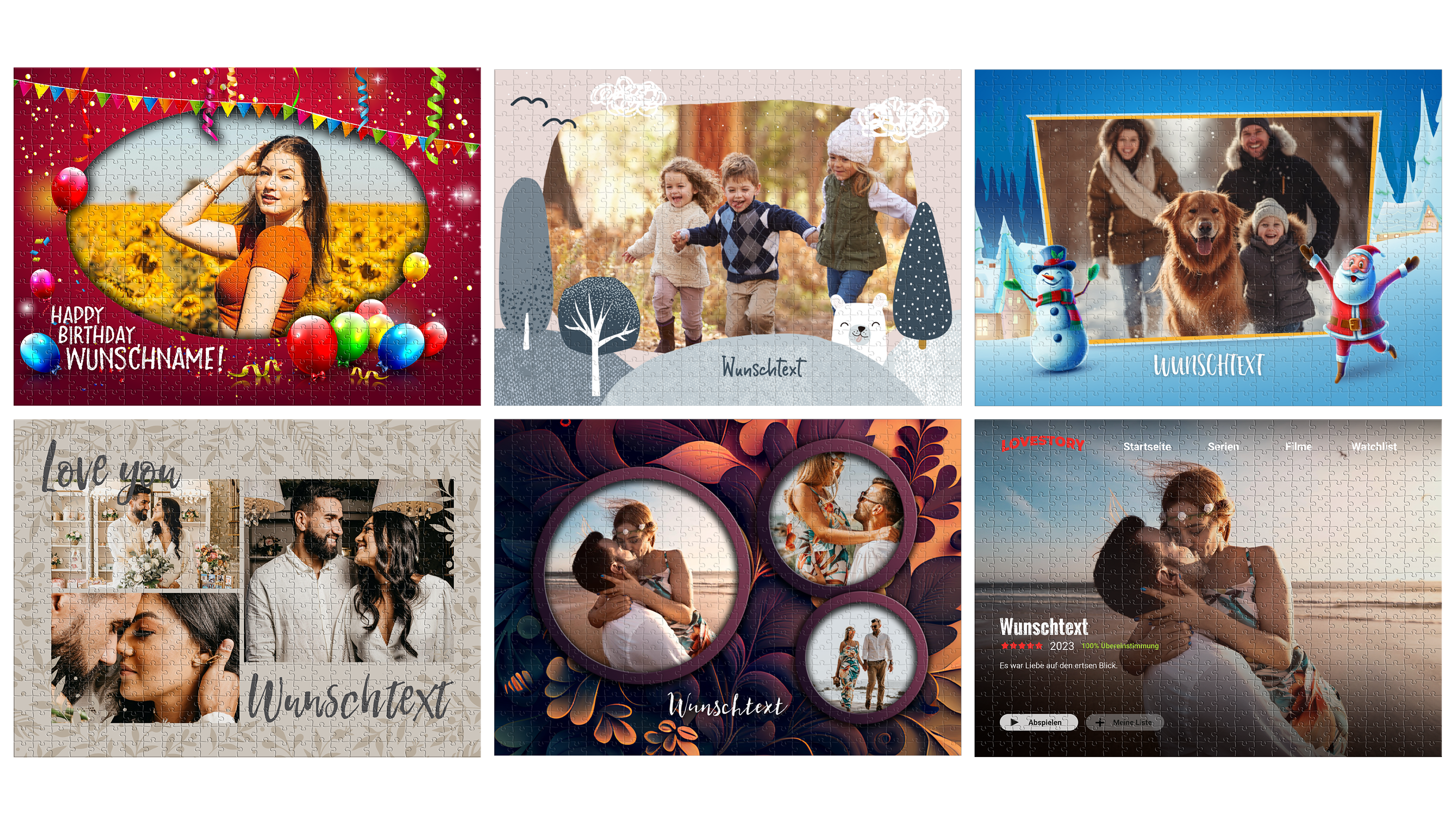 Premium Fotopuzzles im XL und XXL Format online gestalten