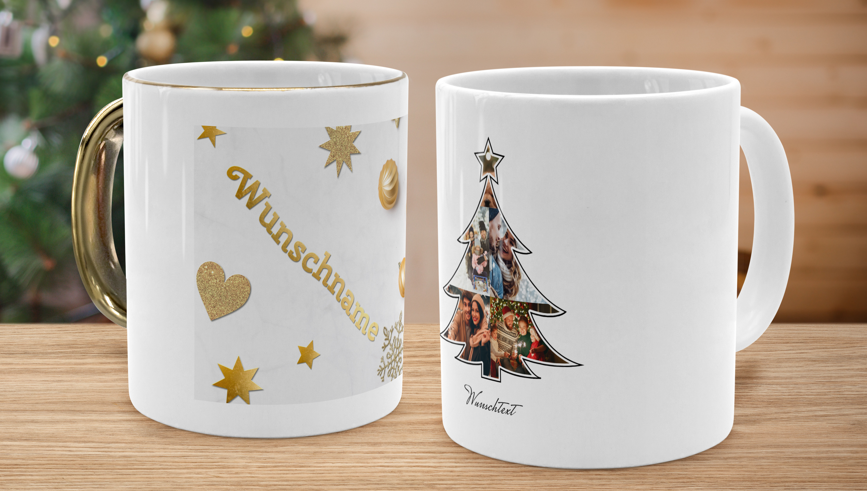 Individuelle Weihnachtstasse selbst gestalten