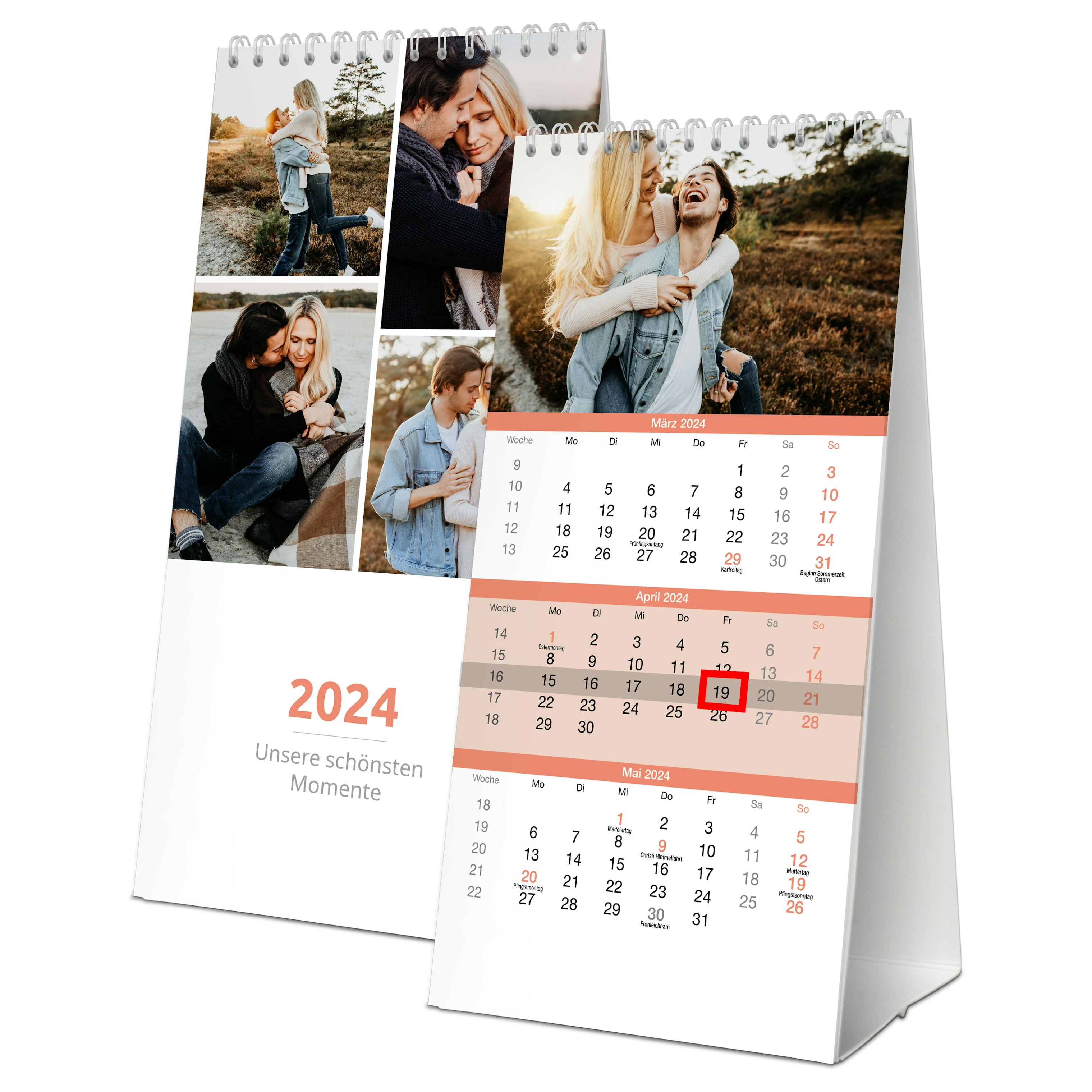 3-Monatskalender selbst gestalten mit Fotos | PrintPlanet