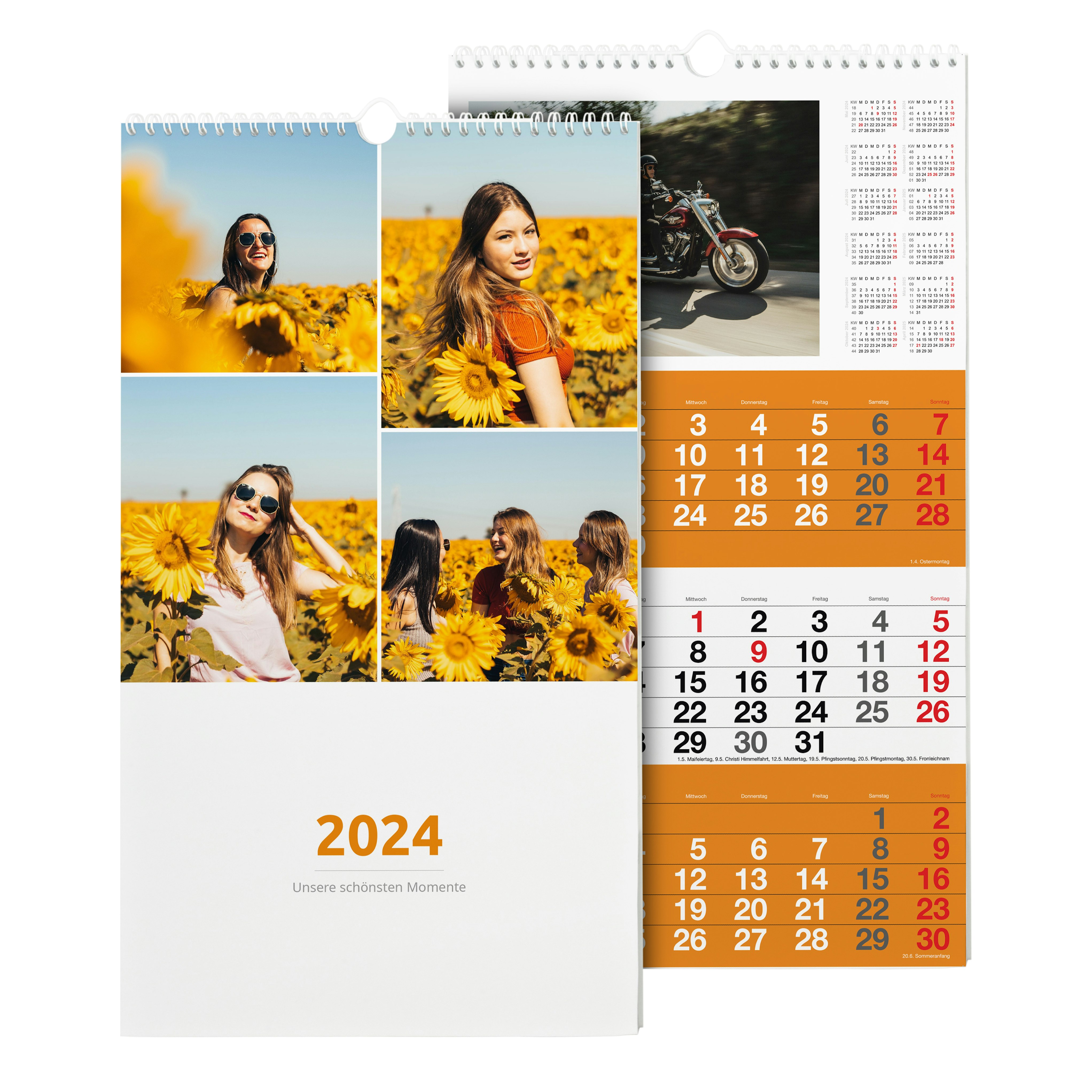 3-Monatskalender selbst gestalten mit Fotos | PrintPlanet