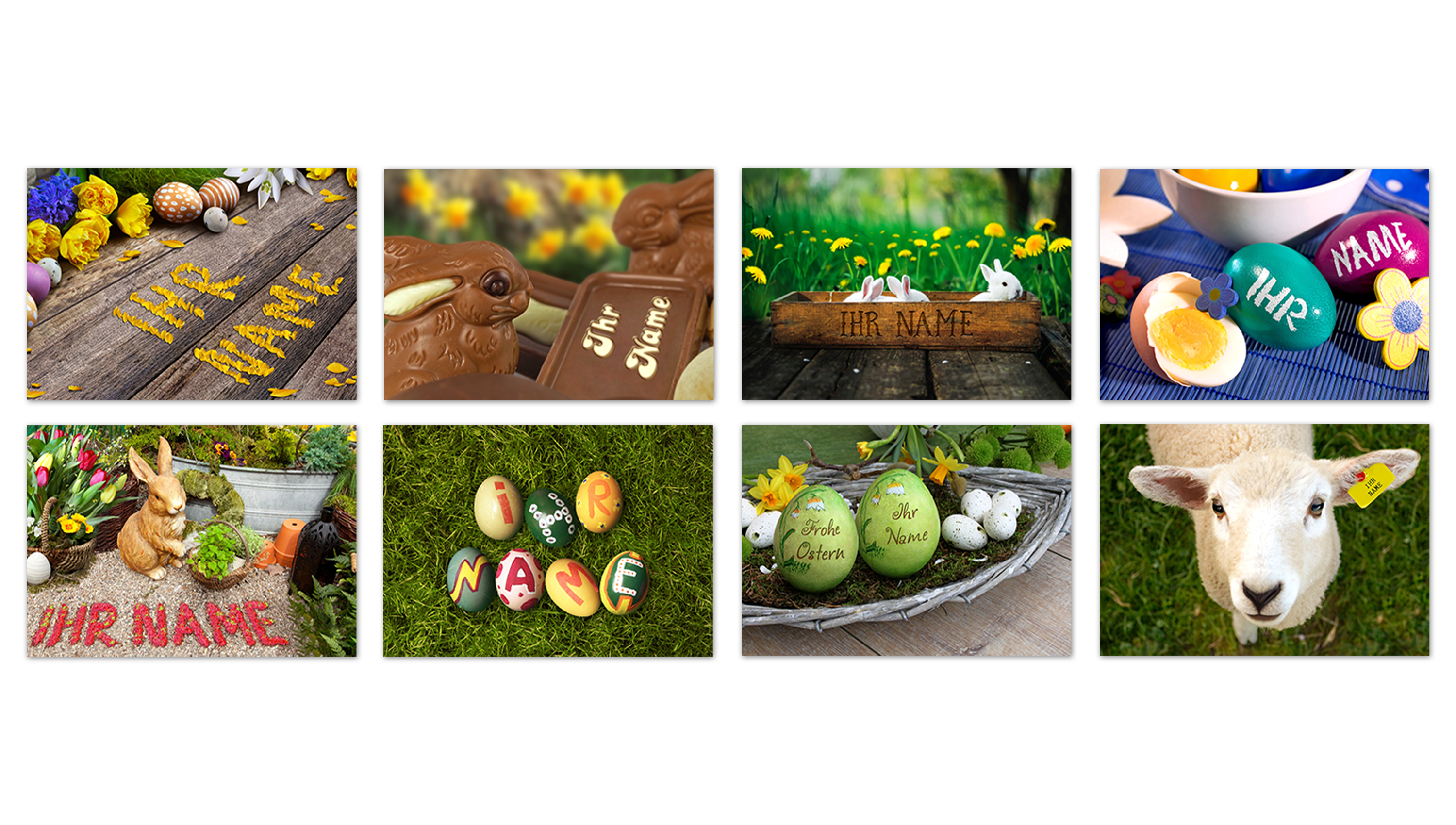 Persönliche Foto-Grußkarte zu Ostern verschicken