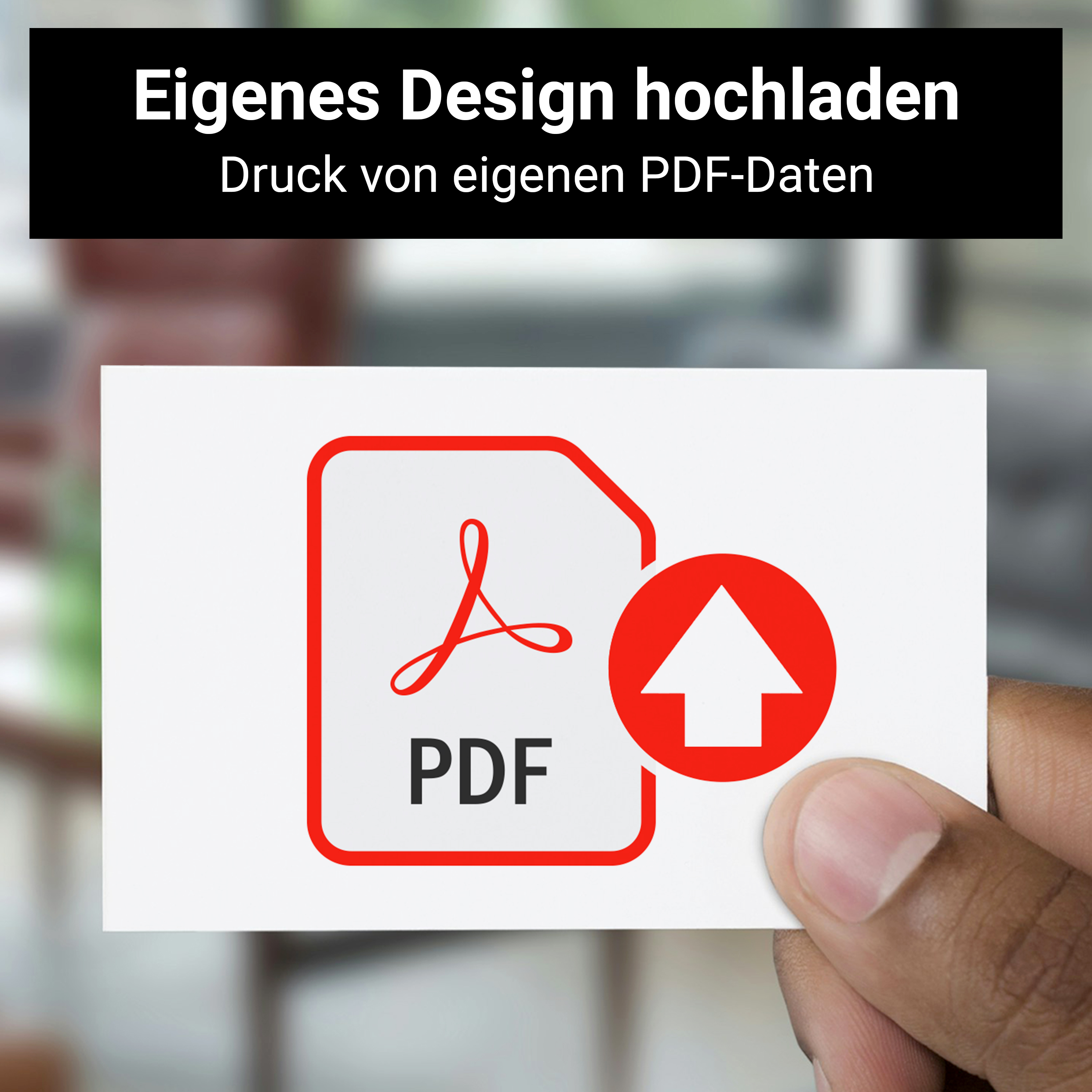 Visitenkarten - Upload als PDF