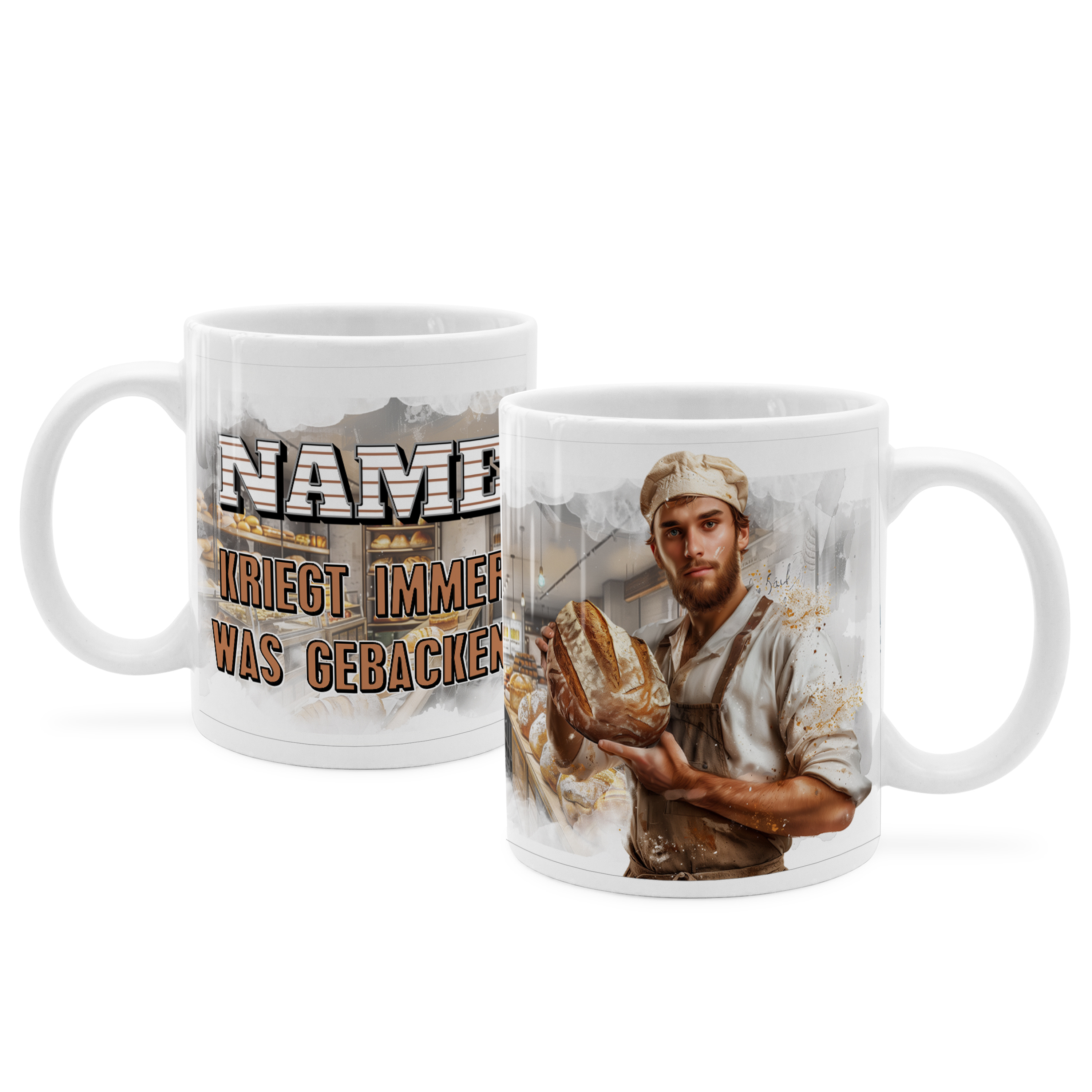 Face Swap Tasse Bäcker